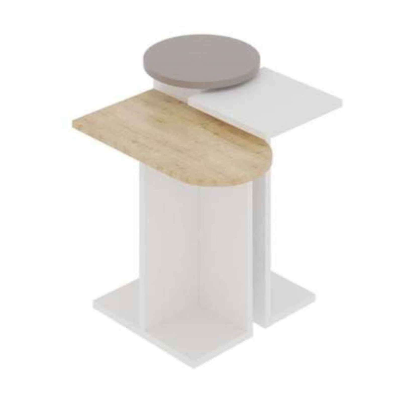 Tris tavolino da salotto design moderno in truciolare 18 mm - Muny