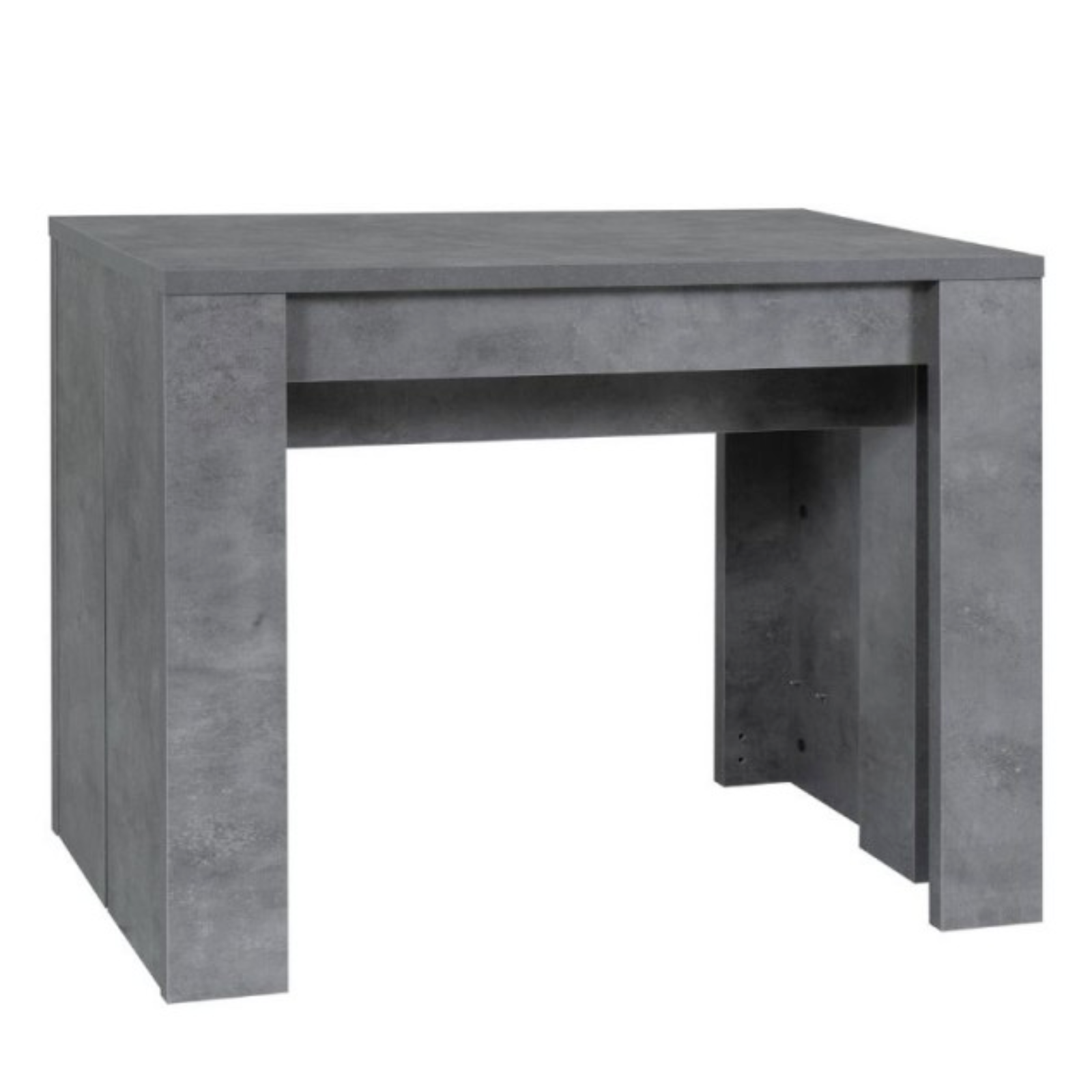 Tavolo consolle allungabile con 4 prolunghe da 54 cm a 252 cm in legno nobilitato spessore 25mm con guide in metallo