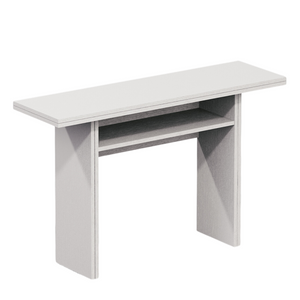 Tavolo consolle salvaspazio a ribalta design moderno in legno bianco - Oplà