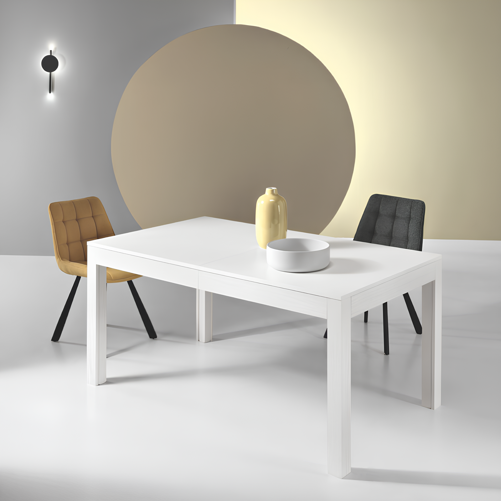 Tavolo allungabile 160/320x76h in melaminico design moderno - Fabia