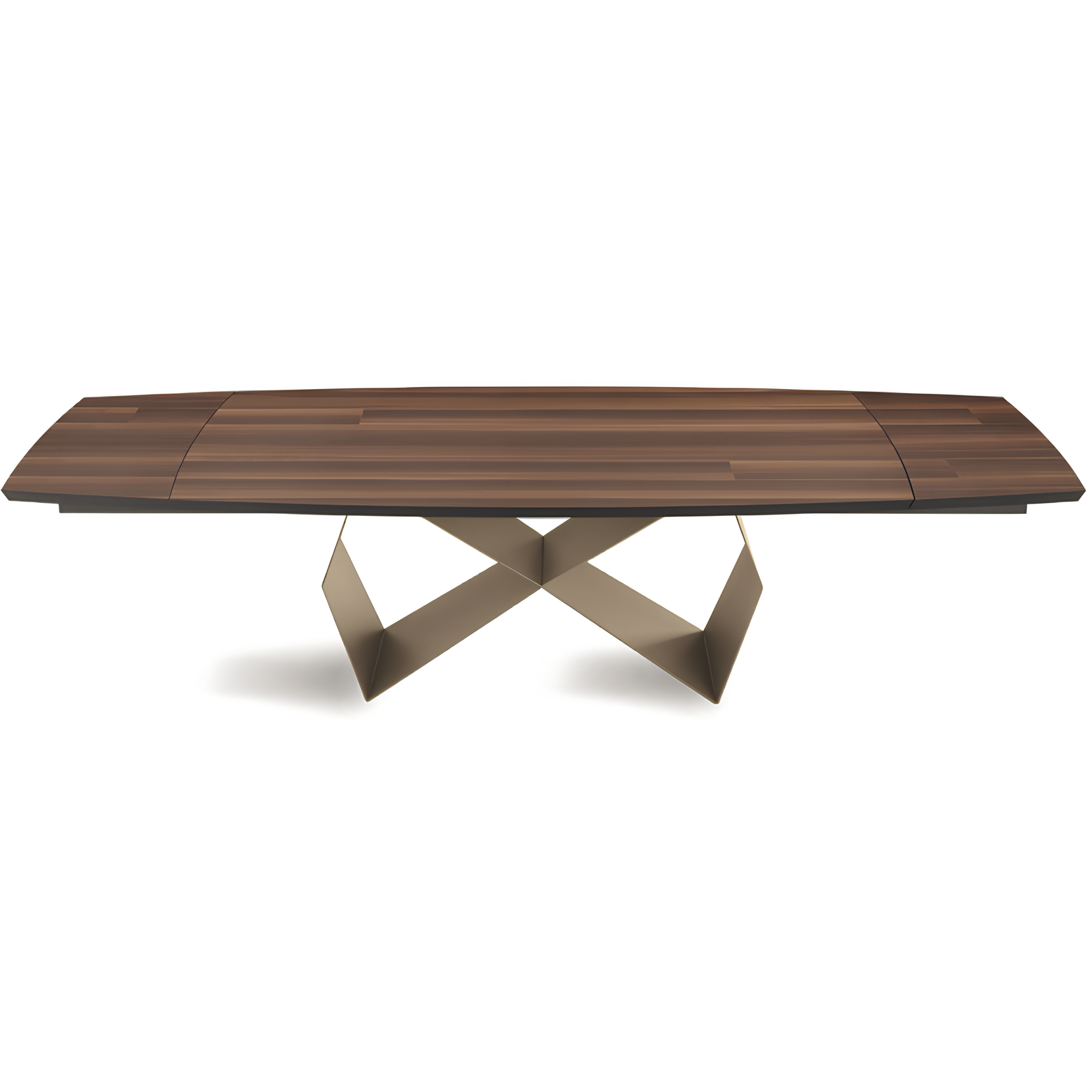 Tavolo da pranzo allungabile 200/300x75h piano in rovere impiallacciato e base in metallo - Arcad P
