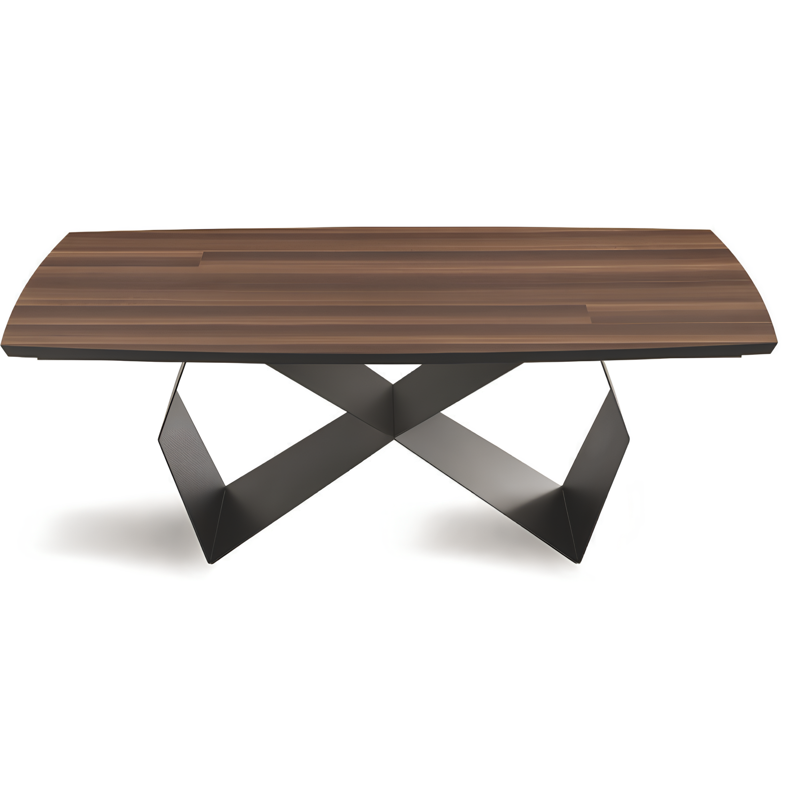 Tavolo da pranzo allungabile 200/300x75h piano in rovere impiallacciato e base in metallo - Arcad P