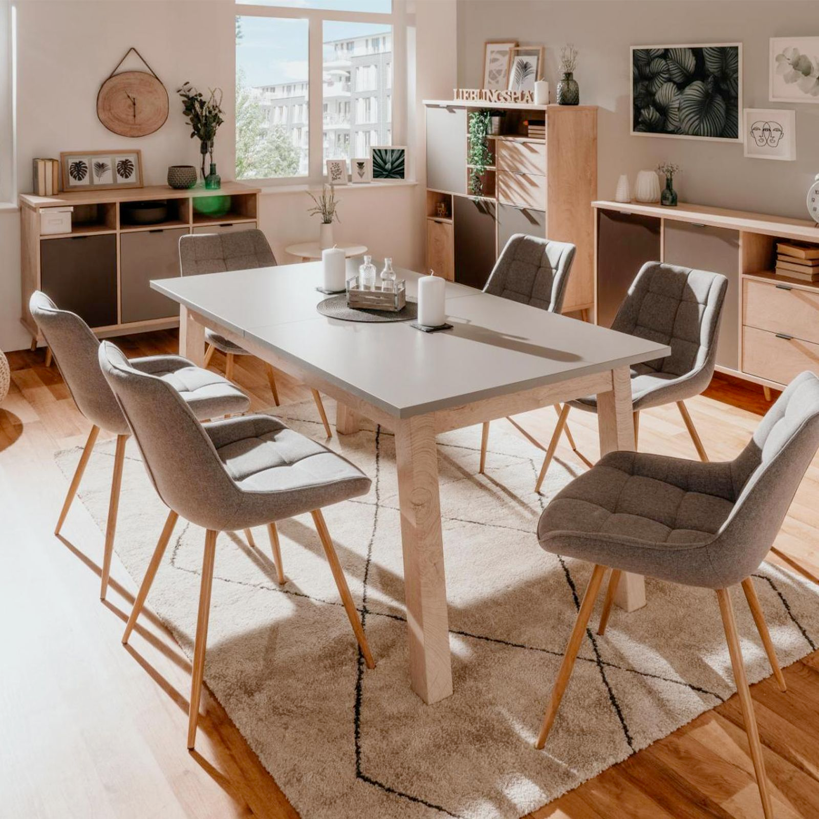 Tavolo allungabile moderno da cucina o sala da pranzo
