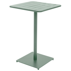 Tavolo da giardino in acciaio trattato quadrato design moderno