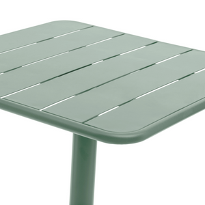 Tavolo da giardino in acciaio trattato quadrato design moderno