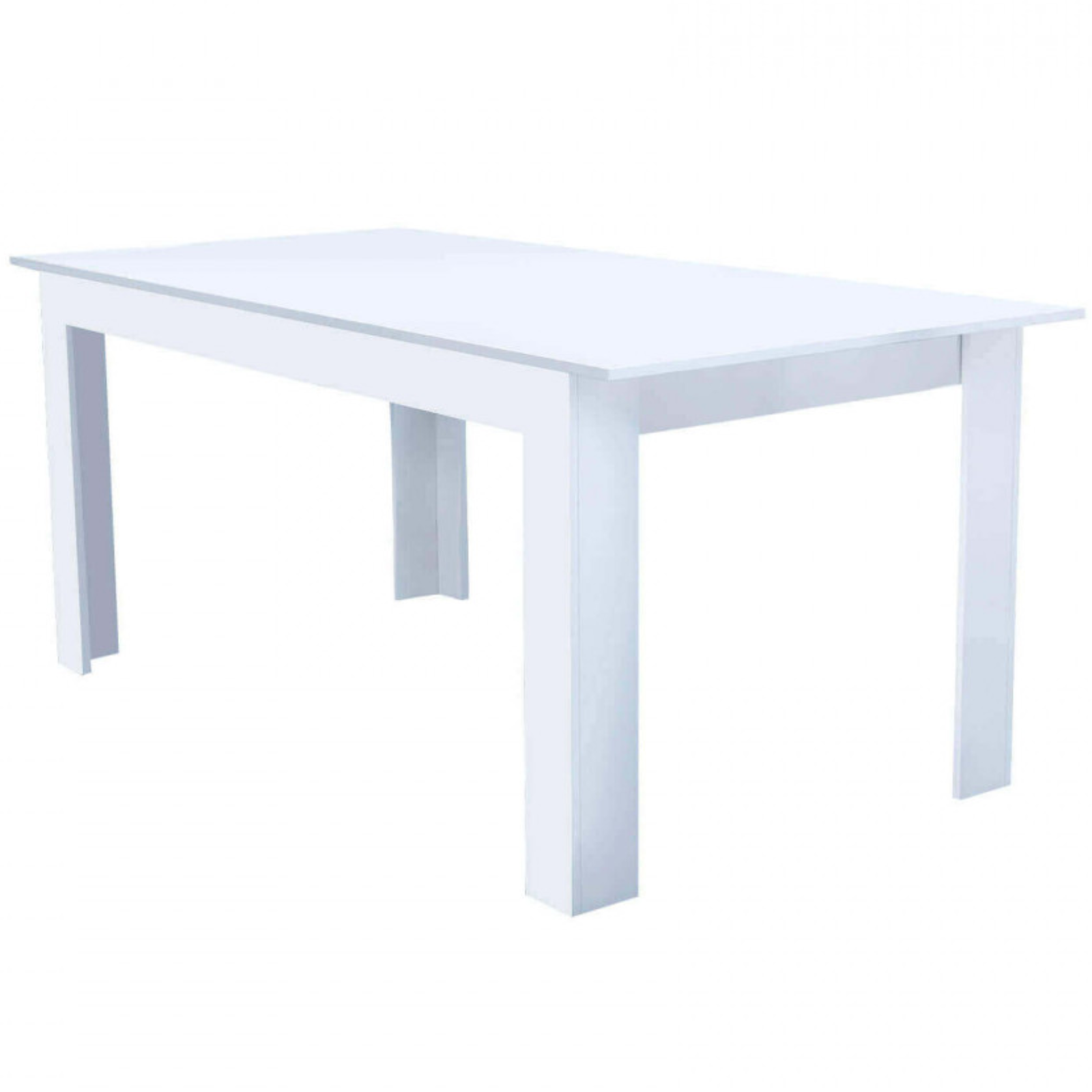Tavolo da pranzo allungabile 160/200x90 in legno bianco design moderno - Gemma