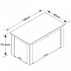 Tavolo da pranzo 138x80 in legno antracite e grigio scuro effetto cemento - Pepperr