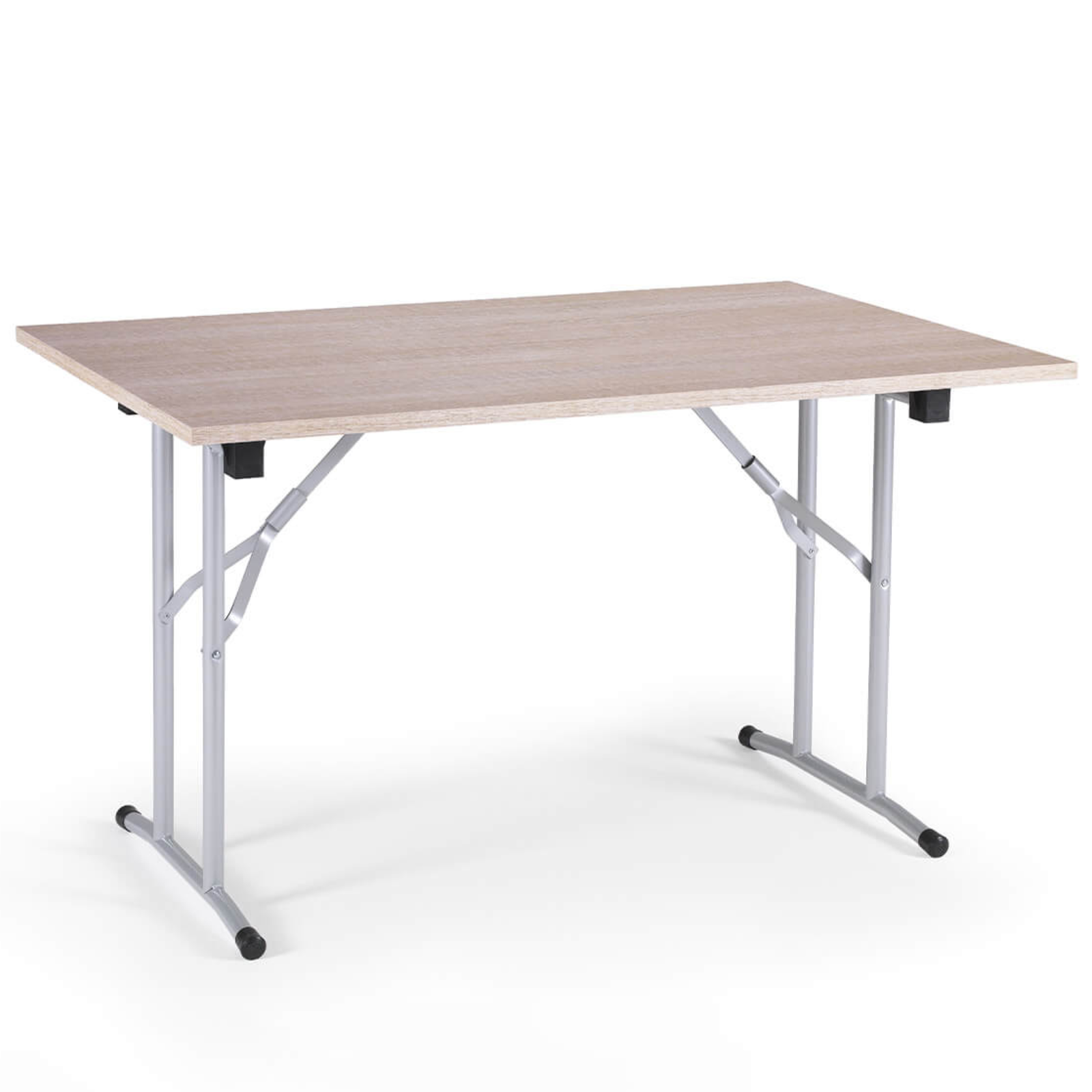 Tavolo pieghevole in legno mulituso in legno rovere e gambe in metallo - Flex