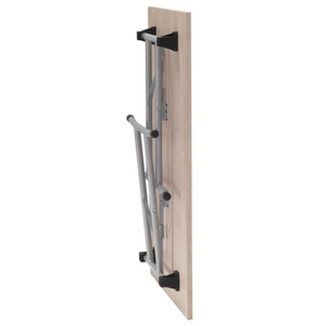Tavolo pieghevole in legno mulituso in legno rovere e gambe in metallo - Flex