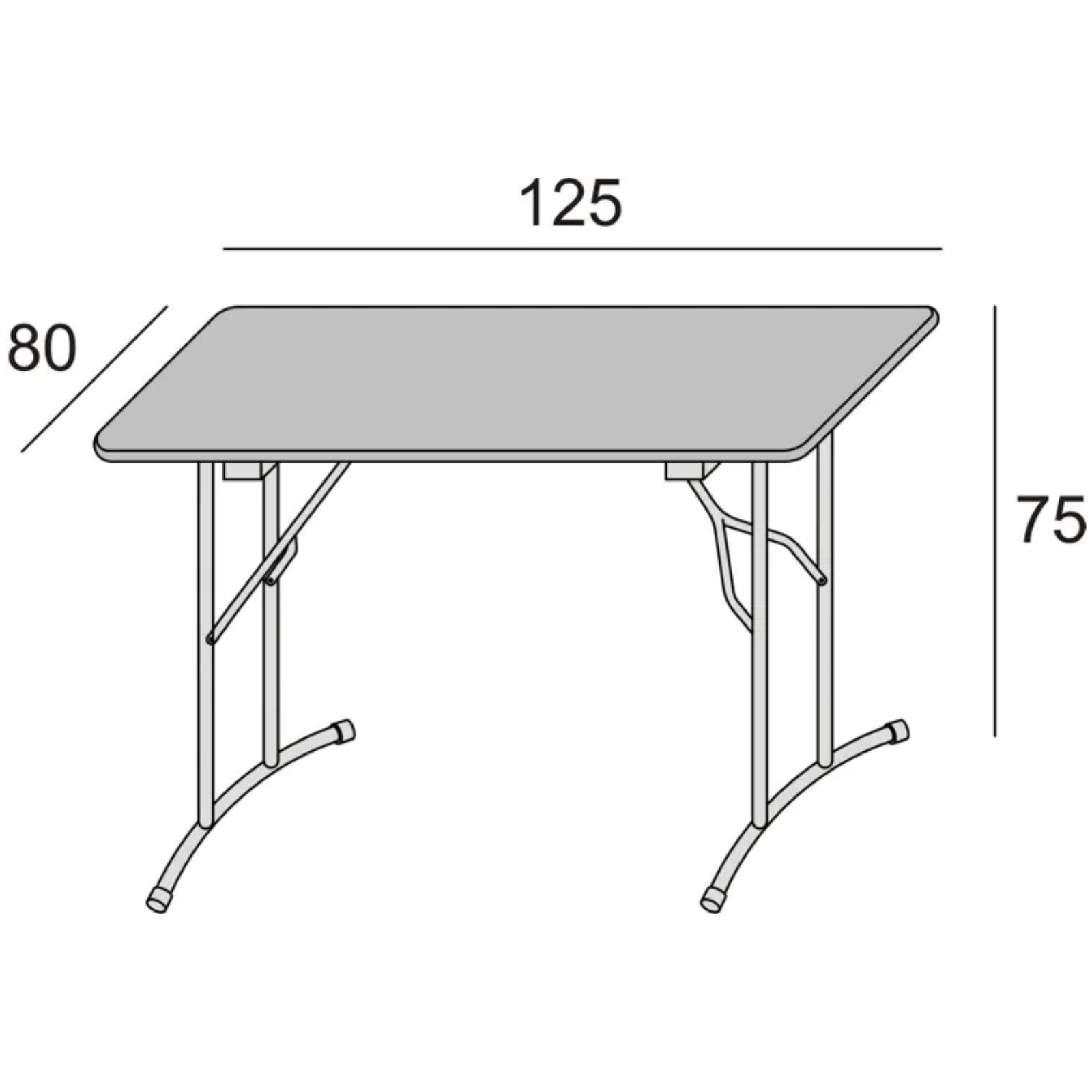 Tavolo pieghevole in legno mulituso in legno rovere e gambe in metallo - Flex
