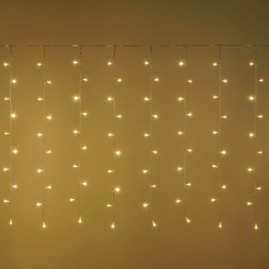 Tenda luminosa con 600 led luce calda decorazioni natalizie per interno o esterno