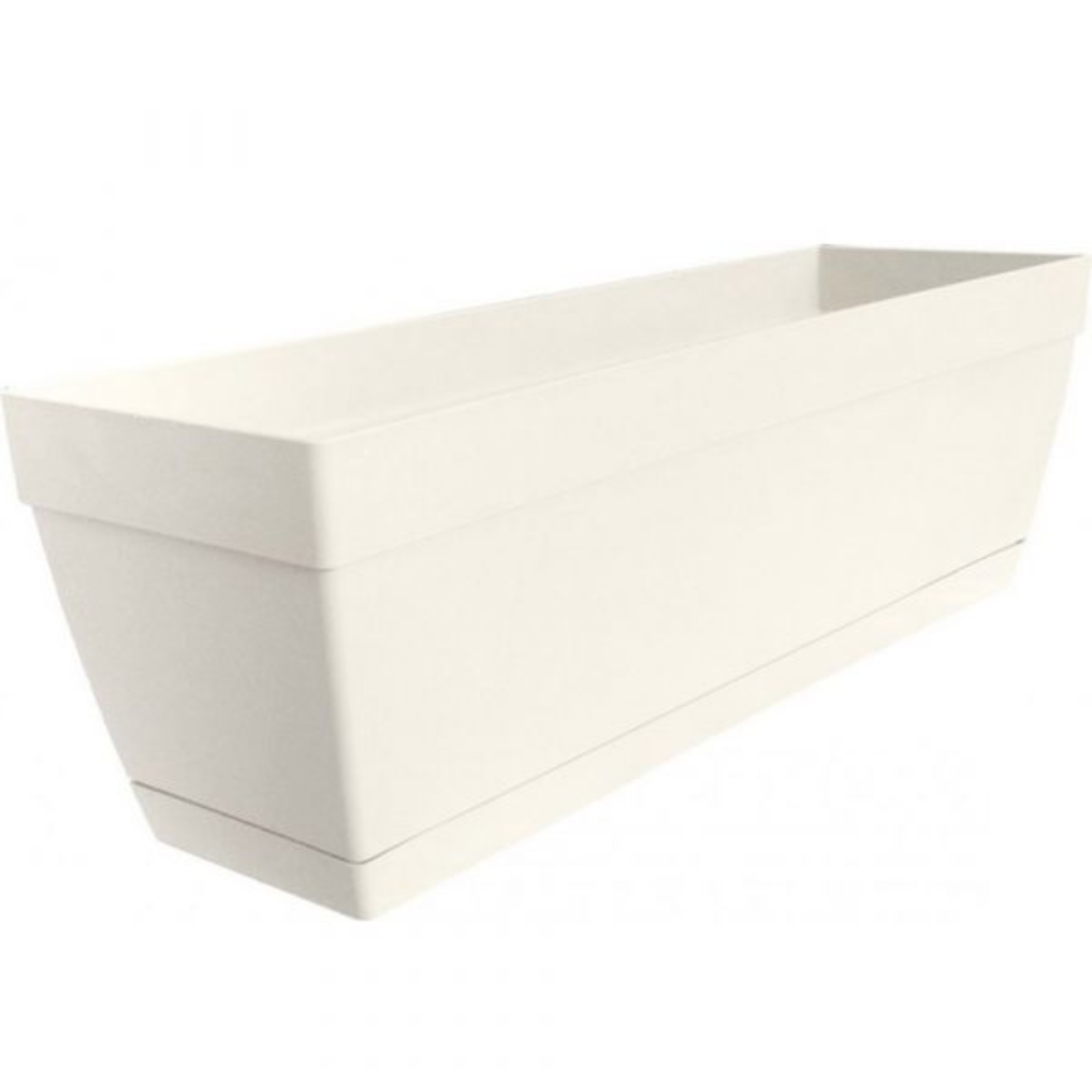 Vaso rettangolare in resina da esterno "Atlanta" coprivaso design basic per piante o fiori