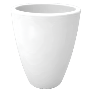 Vaso da esterno o interno Bianco rotondo in resina ø 30x38h - Adon
