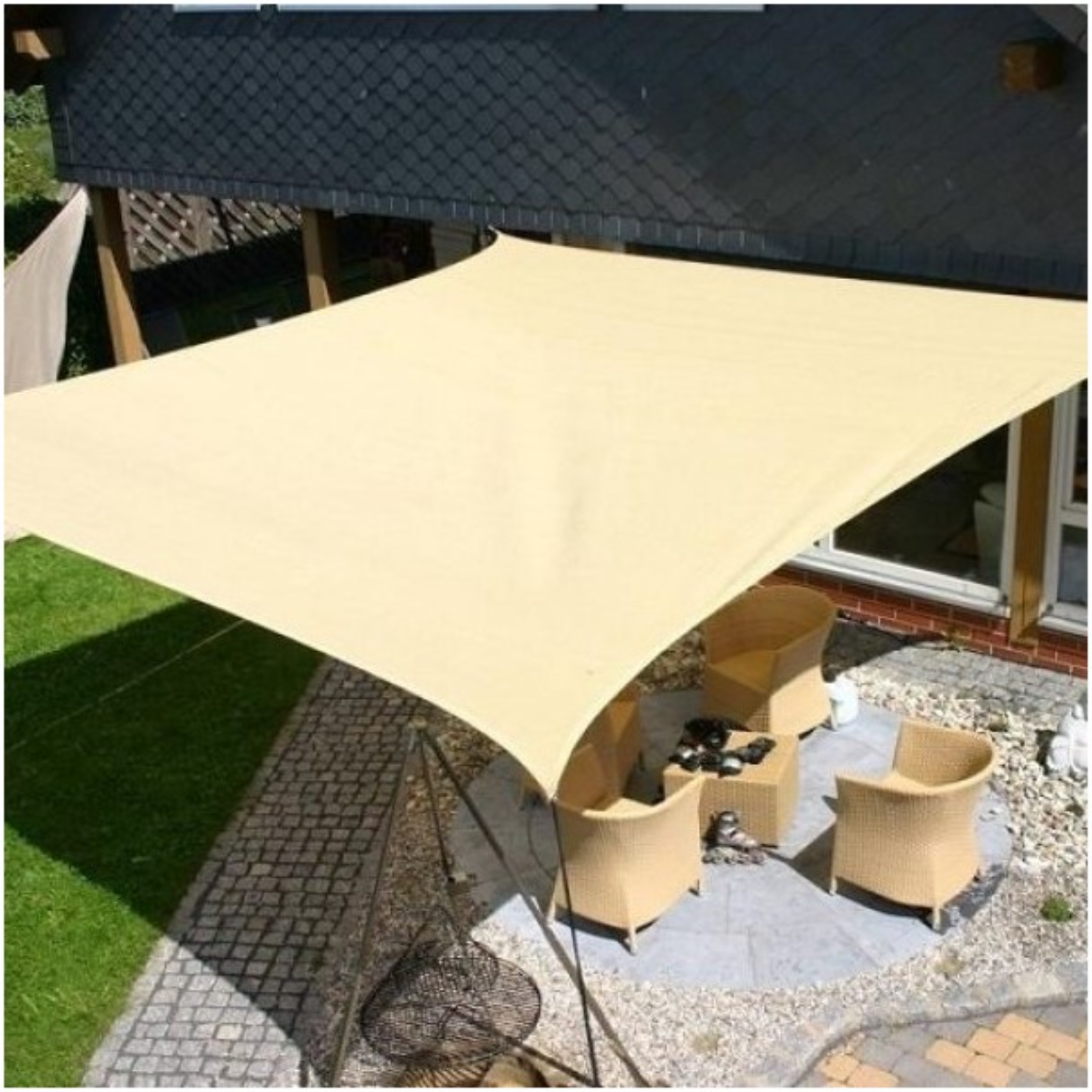 Vela ombreggiante quadrata in hdpe 180gr/mq - Millin