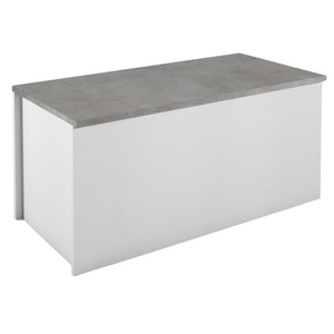 Baule contenitore in legno bianco design moderno multiuso da interno - Hall