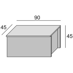 Baule contenitore in legno bianco design moderno multiuso da interno - Hall