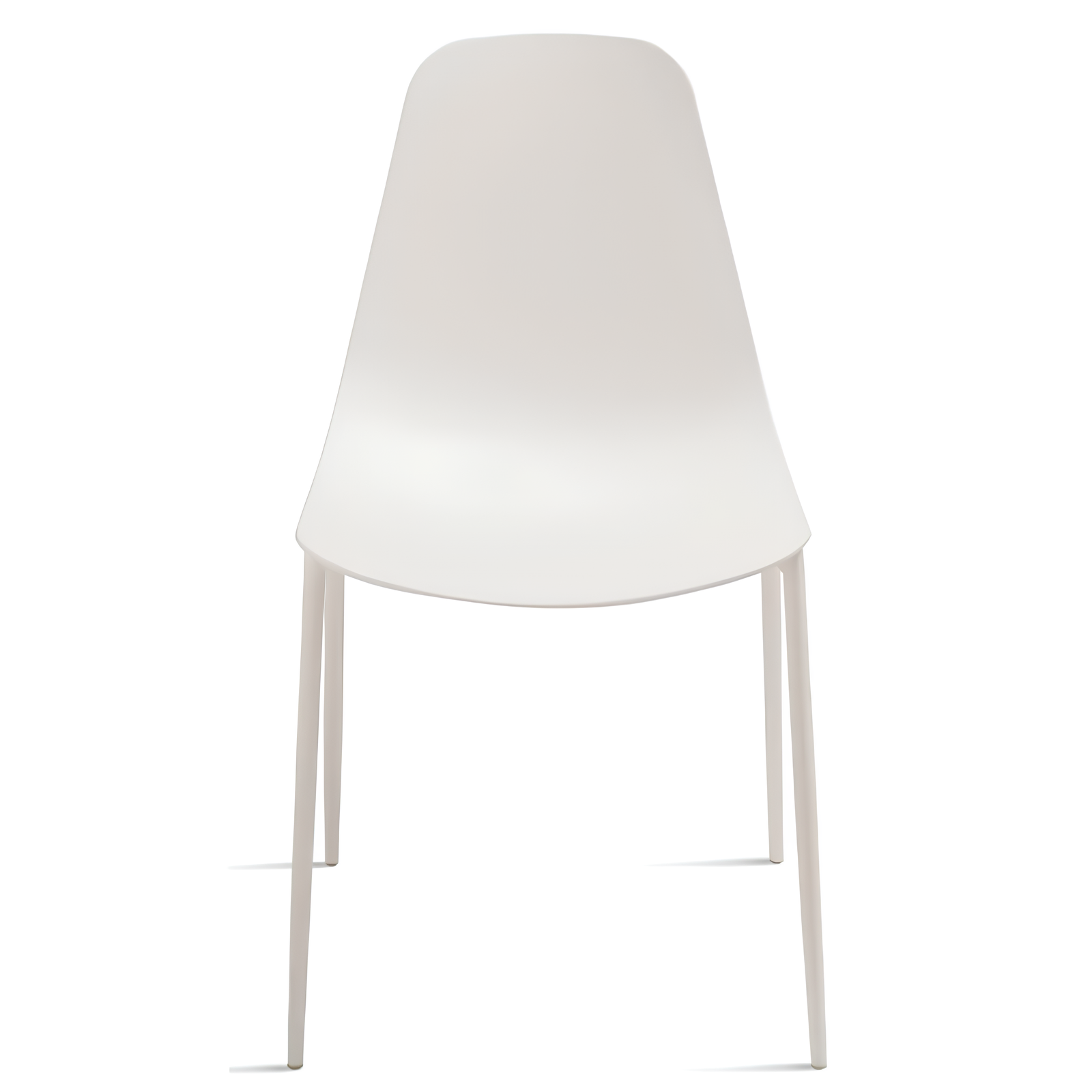 Sedia da pranzo in polipropilene con gambe in metallo verniciato - Luana