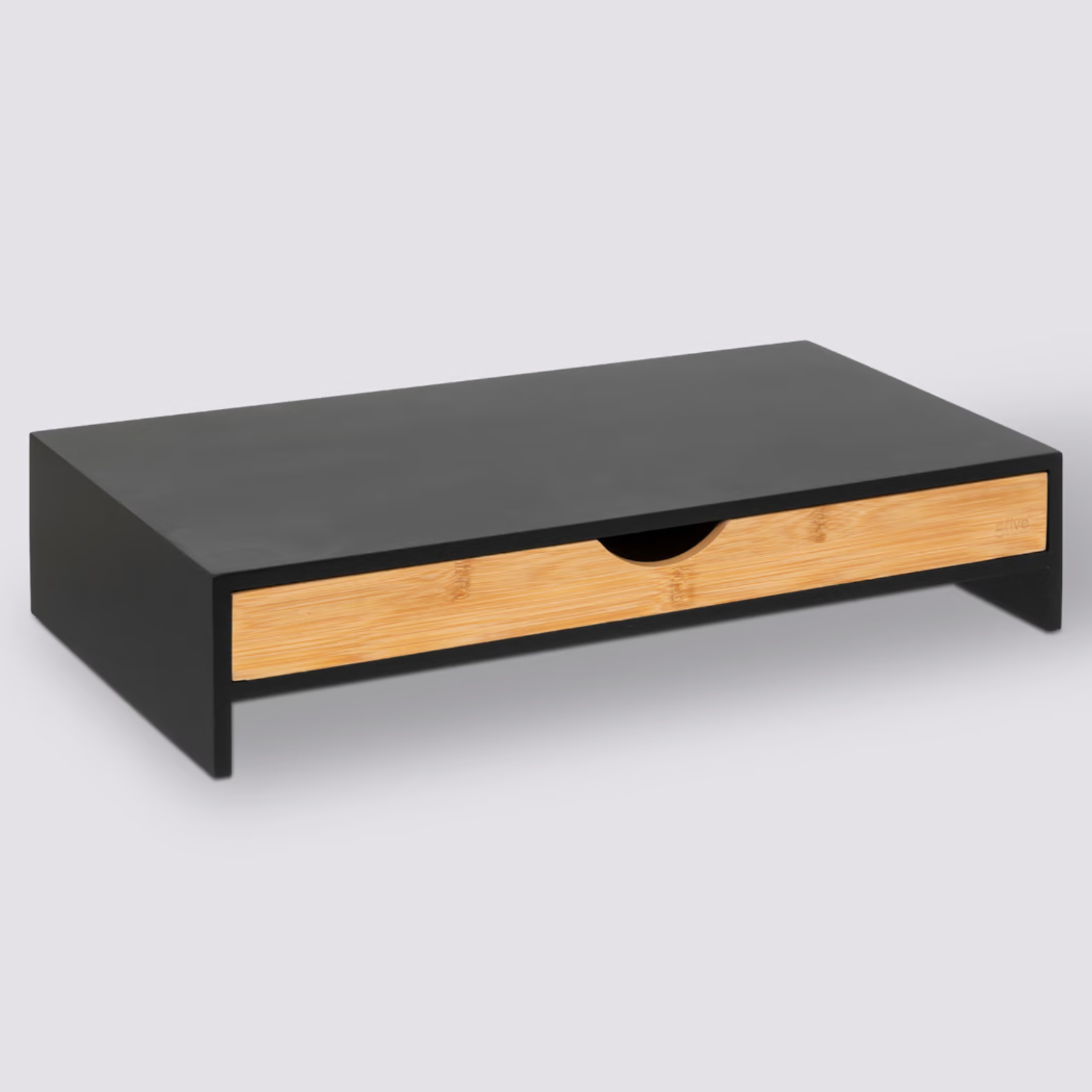 Supporto per monitor PC con cassetto portaoggetti in bambù - Natu