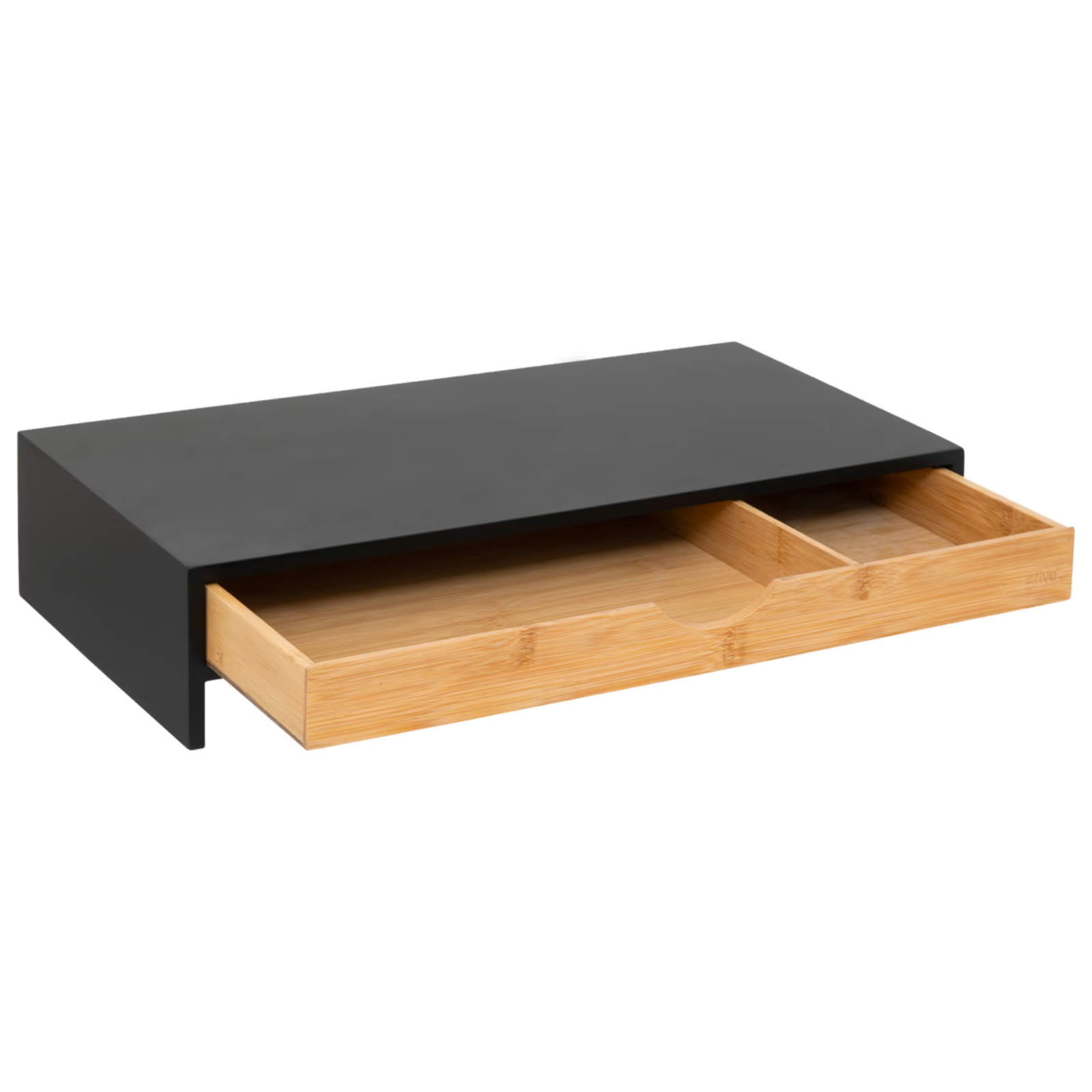 Supporto per monitor PC con cassetto portaoggetti in bambù - Natu