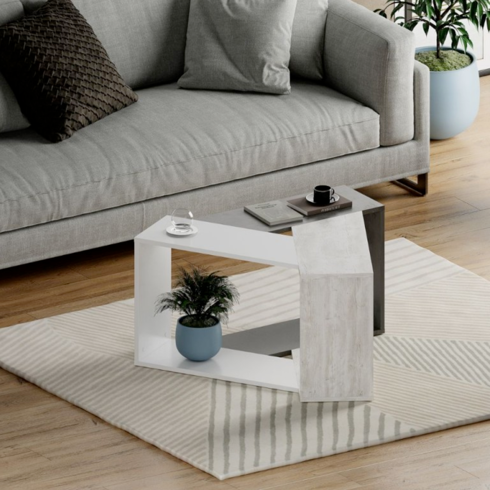 Tavolino da salotto design moderno in legno