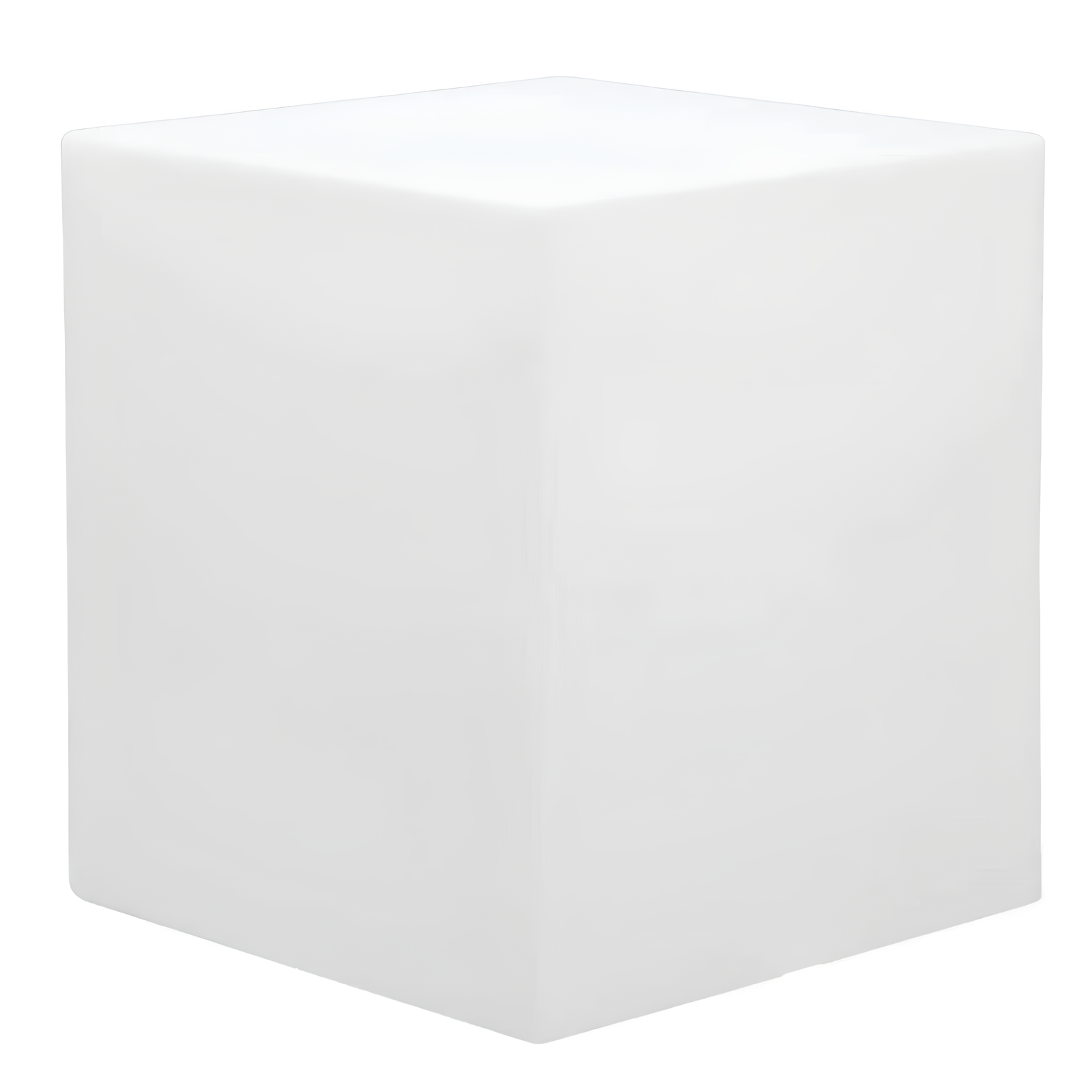 Vaso luminoso da interno o esterno cubo bianco 40x40 - Home