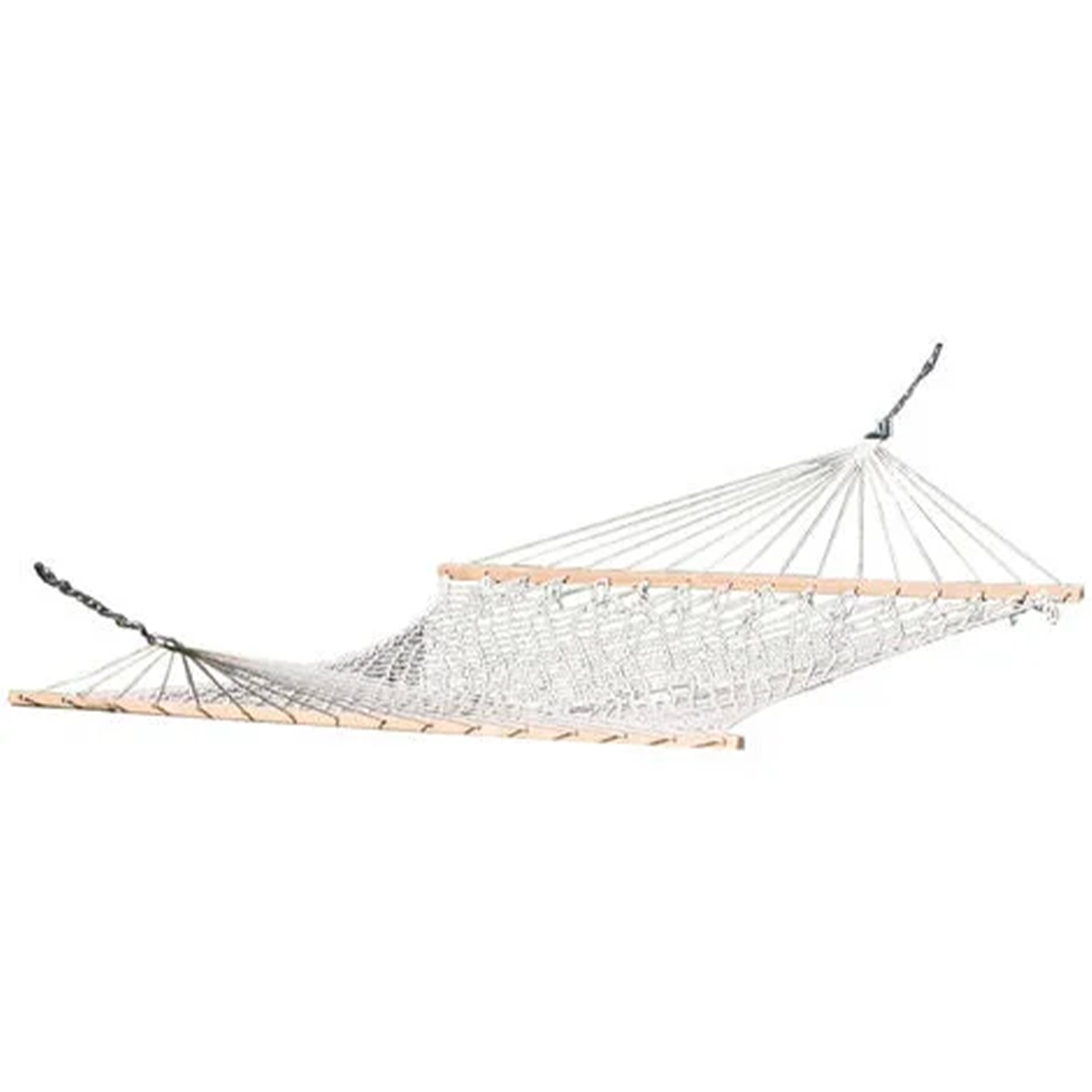 Amaca da giardino "Retin" singola con rete in filo 6mm e doppia traversa in legno