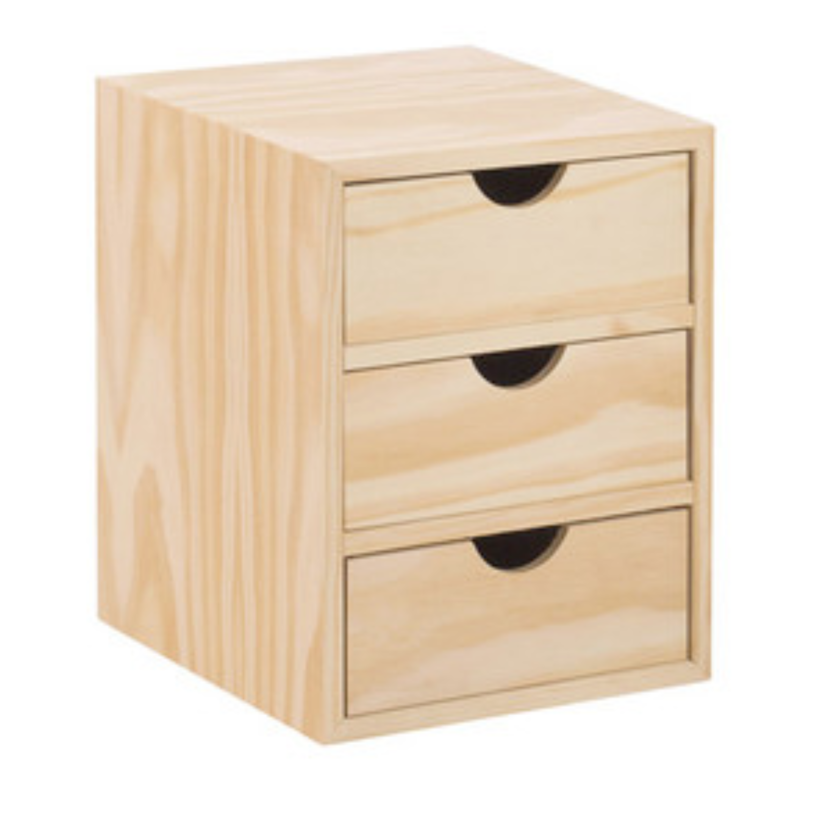 Cassettiera portaoggetti mini "Pino" in legno per cucina casa o ufficio