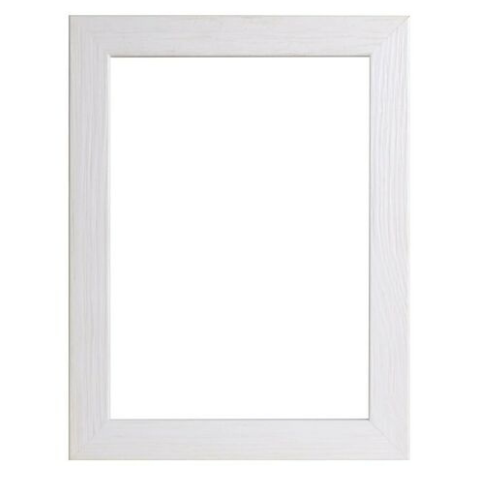 Cornice in legno di pino "Look" bianco portafoto o puzzle con vetro "Made in Italy"