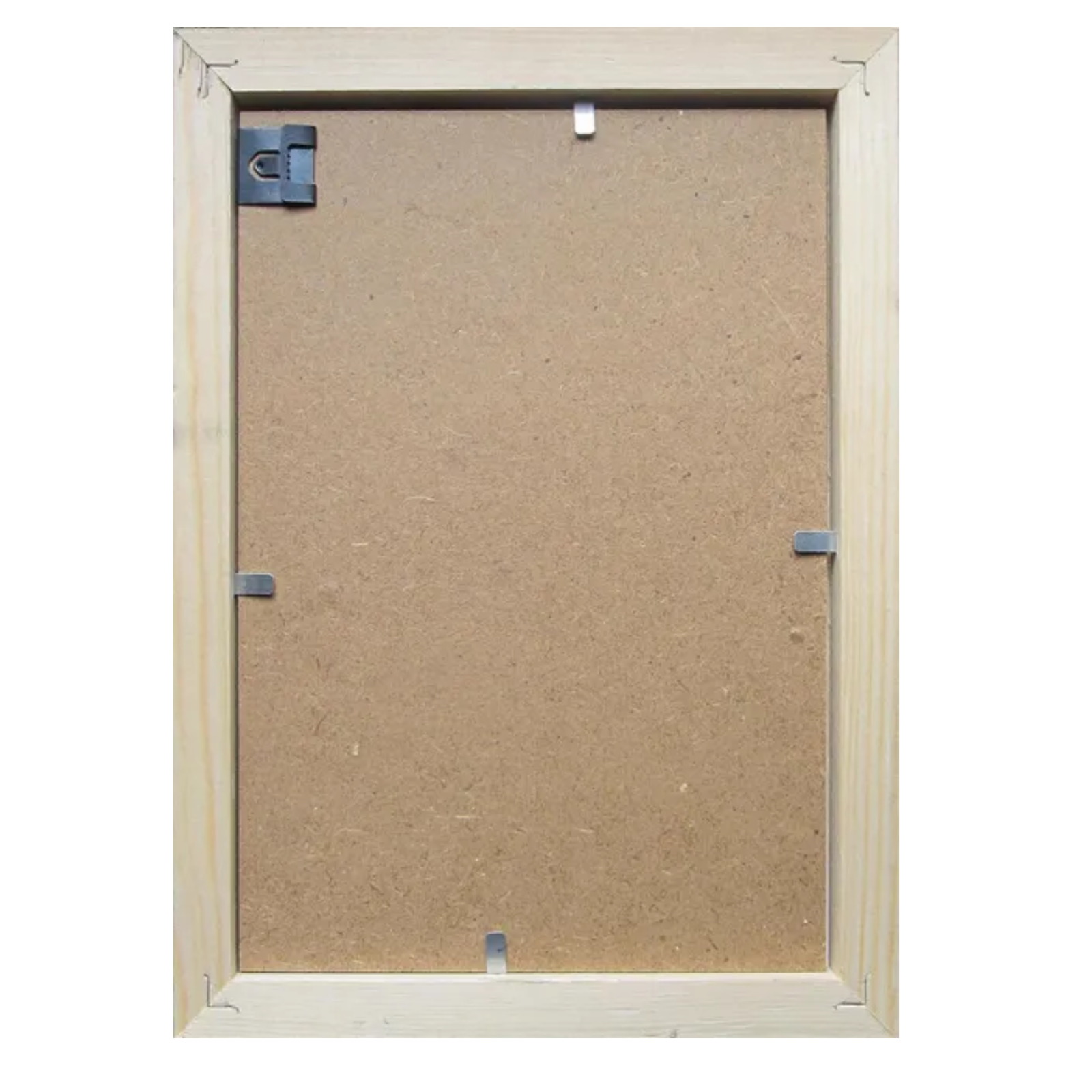 Cornice in legno di pino "Look" bianco portafoto o puzzle con vetro "Made in Italy"