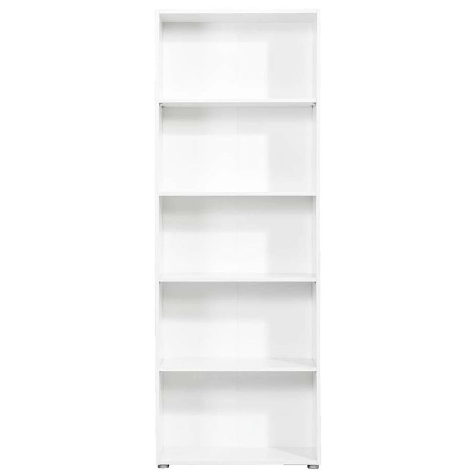 Libreria in legno "Malta" bianca alta con 5 ripiani per ufficio o cameretta