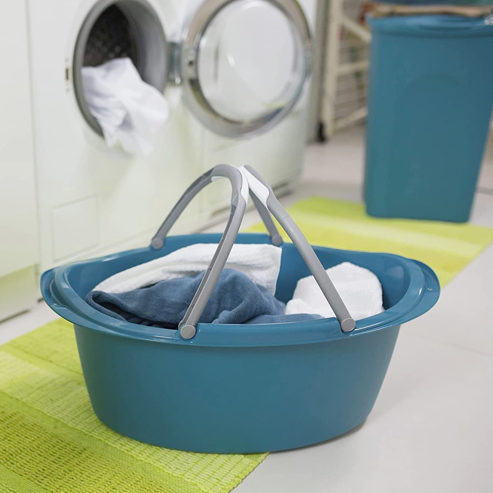 Cesta portabiancheria multiuso "Look" 25 Litri ovale con manici antiscivolo