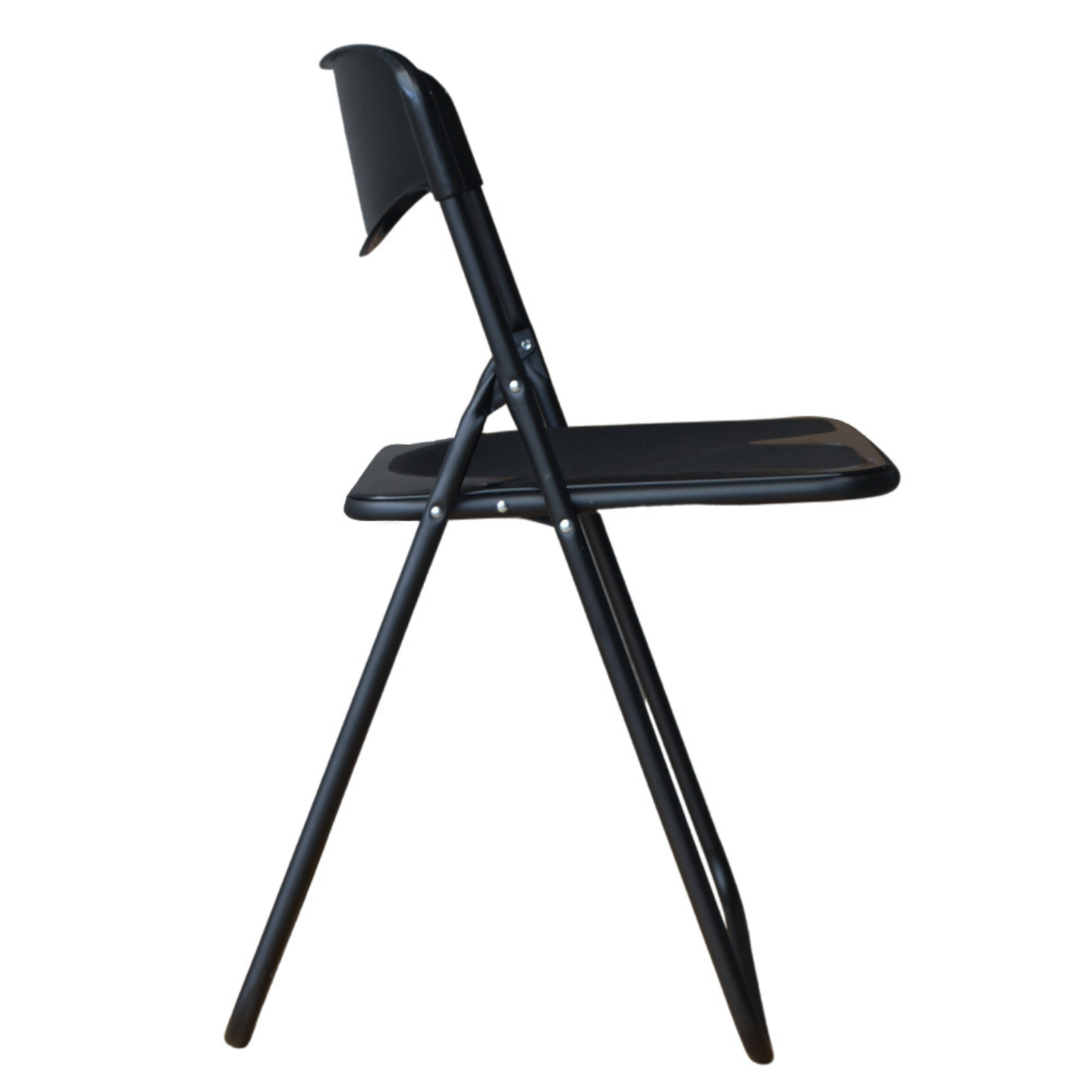 Sedia pieghevole con struttura in metallo leggero e plastica resistente per interno o esterno (Set da 4 pezzi) "Made in Italy"