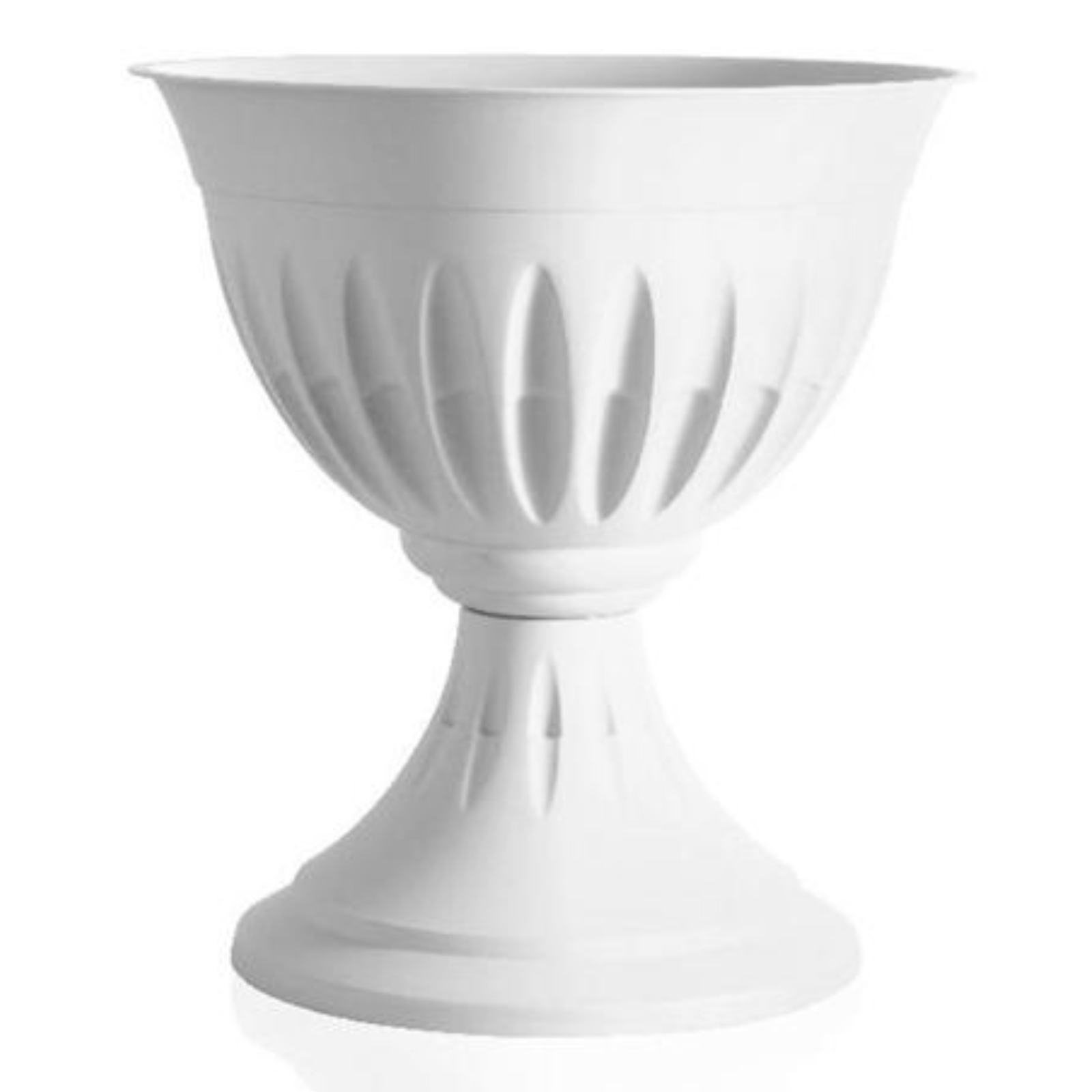 Vaso a calice in pvc basso design moderno per interno o esterno "Made in Italy"