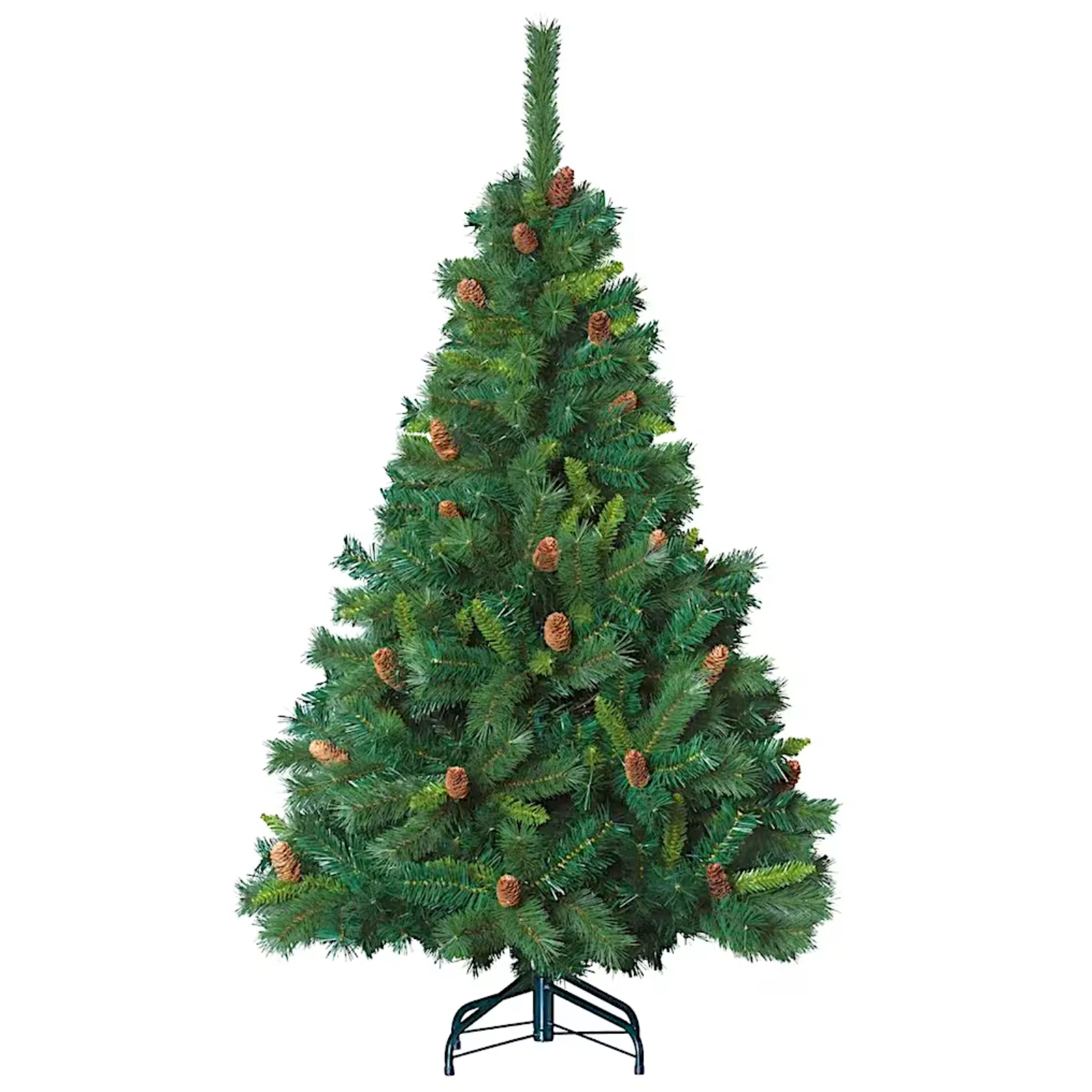 Albero di natale verde artificiale con pigne - Royal