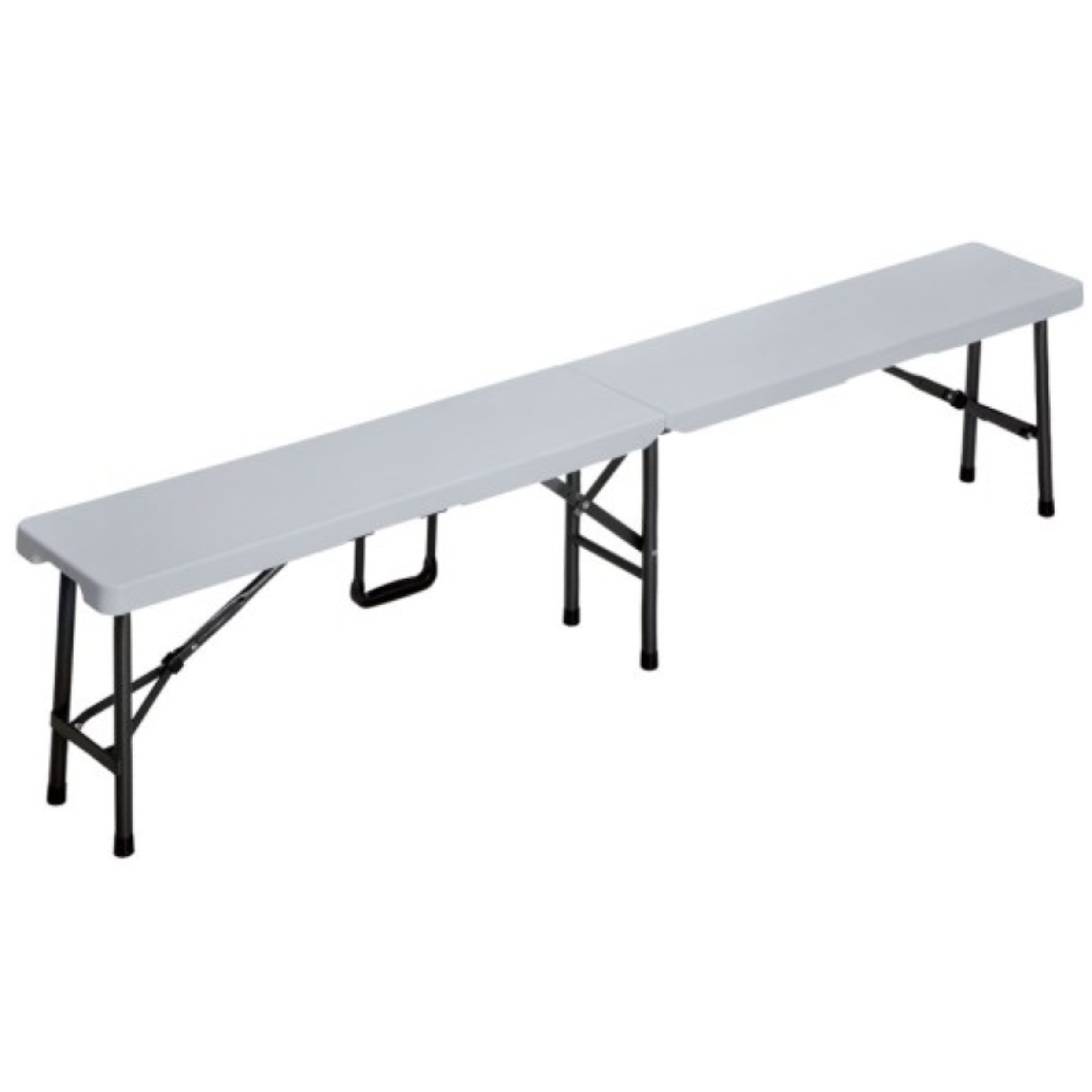 Panca pieghevole portatile 180 cm in acciaio e HDPE ideale per esterno