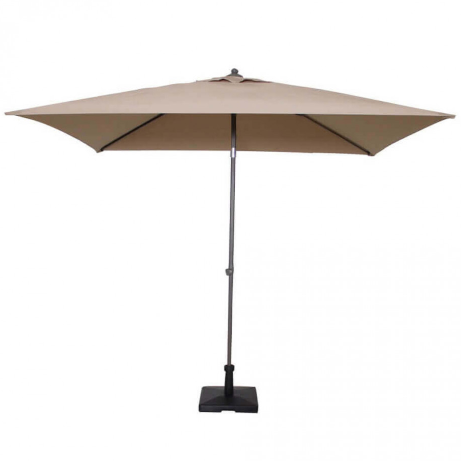 Ombrellone da esterno telo in polistere taupe 180gr palo in alluminio 2x2 m- Nice