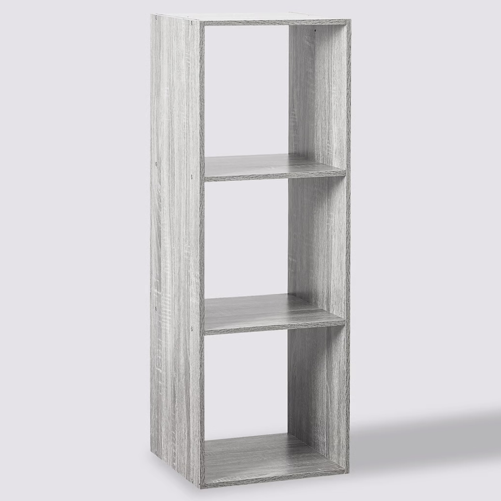 Libreria salvaspazio 3 ripiani effetto rovere grigio - Modul