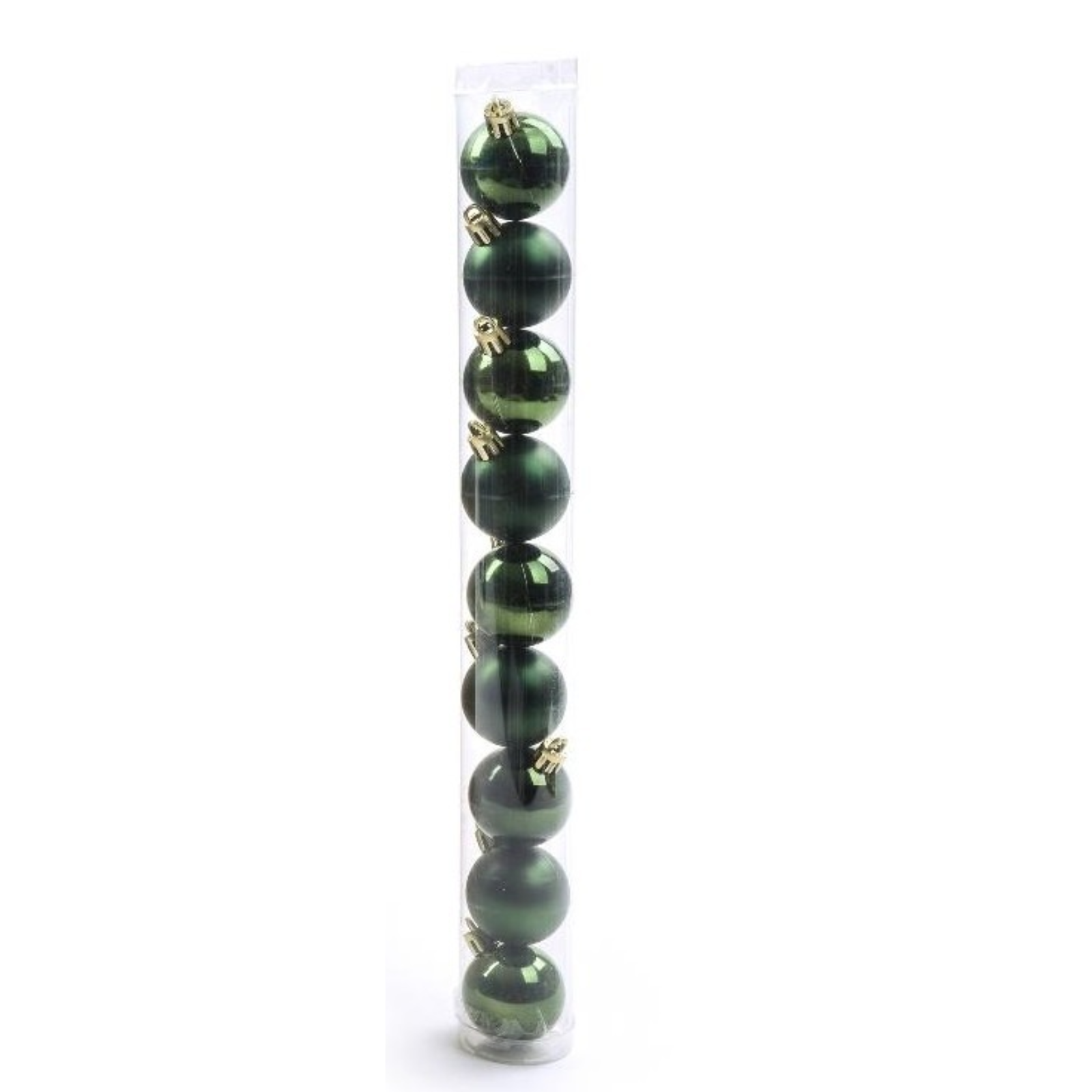 Palline per albero di natale set 9 pz verde lucido e opaco Ø 4 cm decorazione natalizia