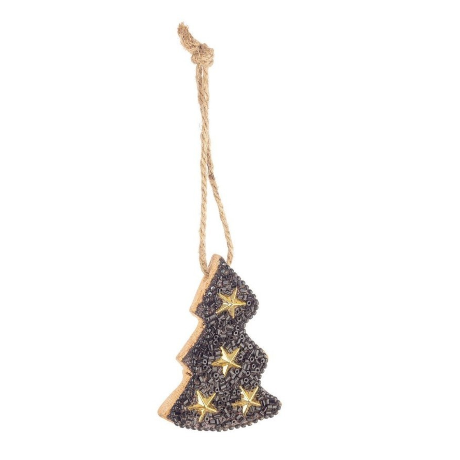Set 6 Pz pendaglio per albero di natale alberello con stelle decorazione natalizia
