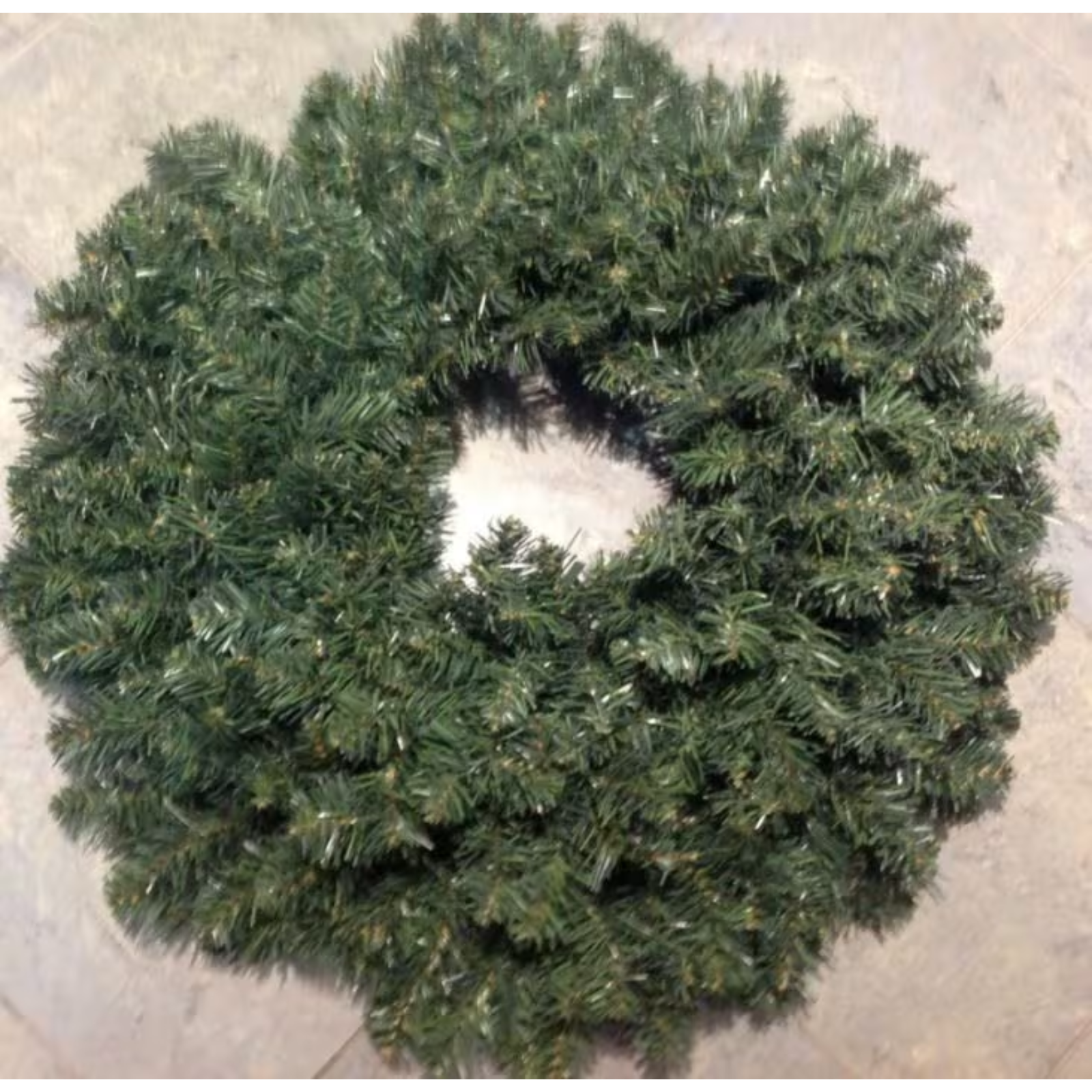 Corona verde dietro porta 90 cm decorazione natalizia - Fiordusso