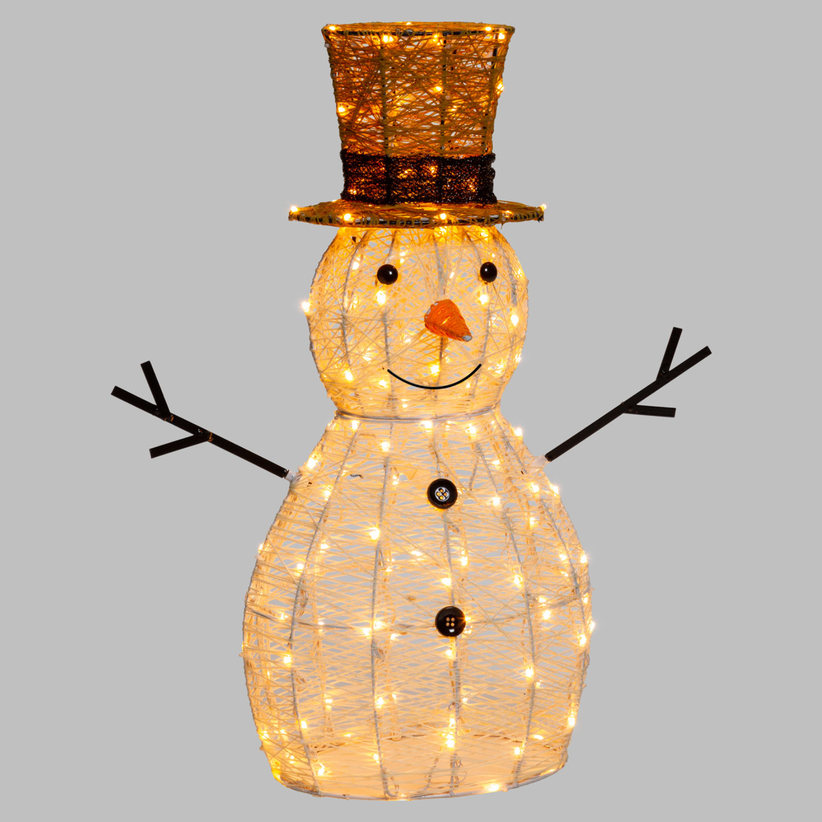 Pupazzo di neve luminoso decorazione natalizia per uso interno o esterno