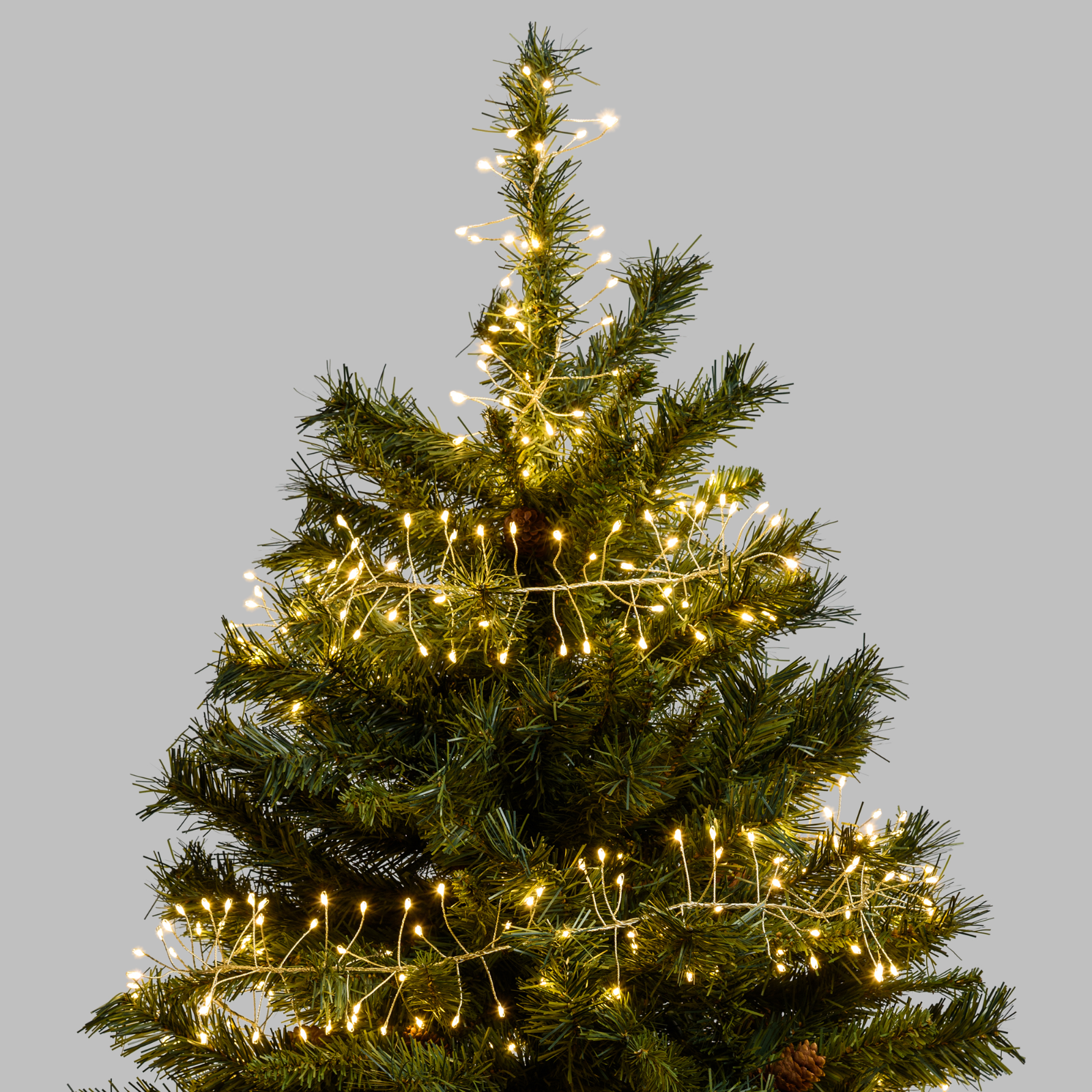 Catena luminosa 300 microled bianco caldo luci di natale per interno o esterno