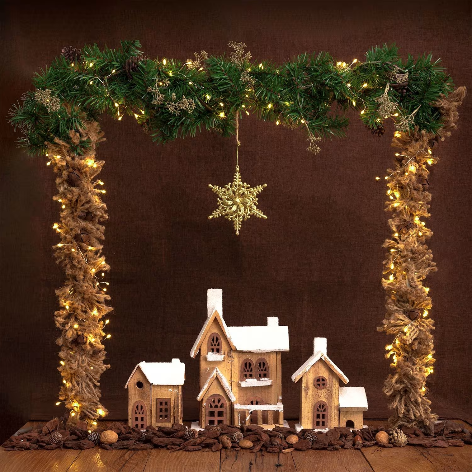 Luci di natale catena 150 microled per interno decorazioni natalizie
