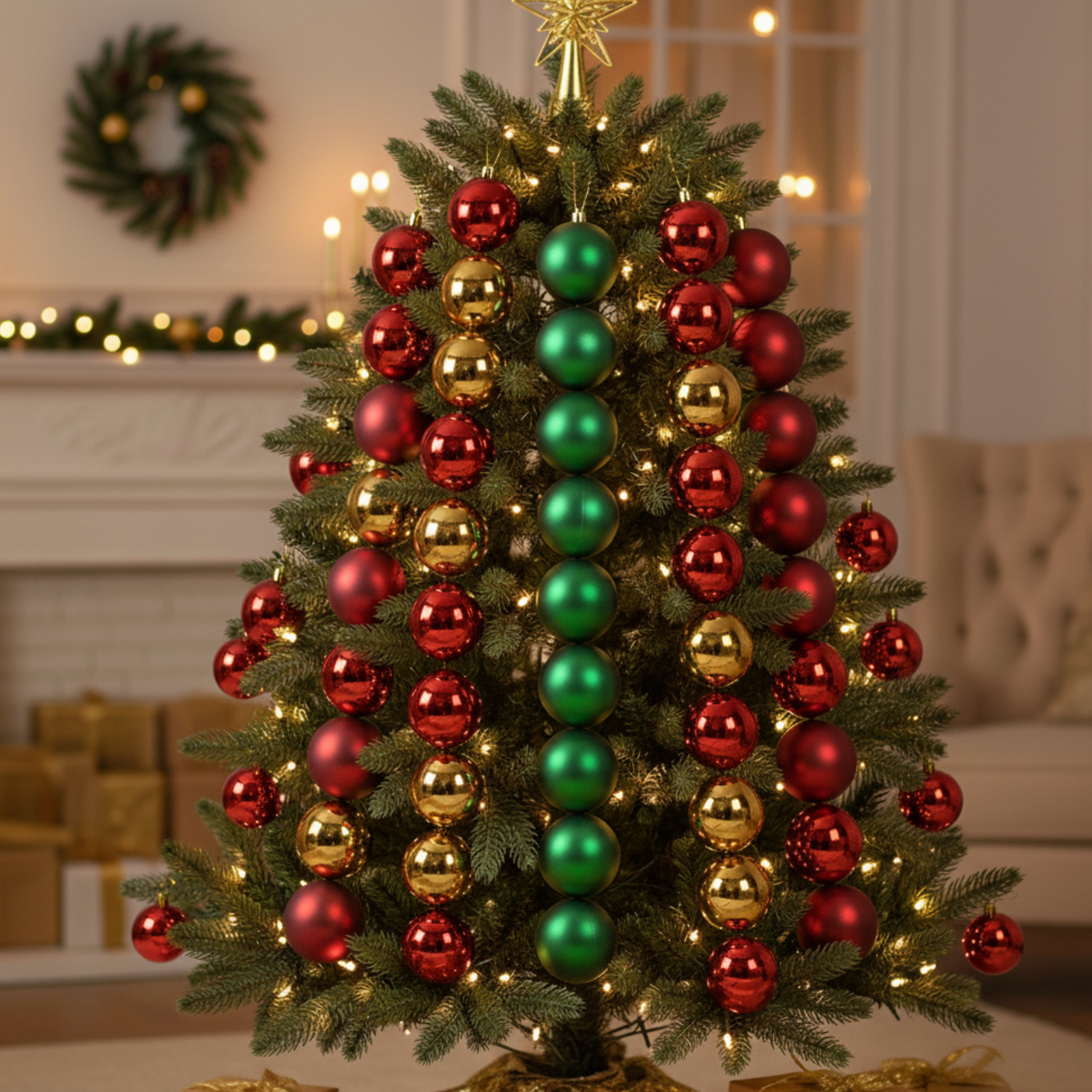 Palline per albero di natale set 9 pz multicolor Ø 4 cm decorazione natalizia