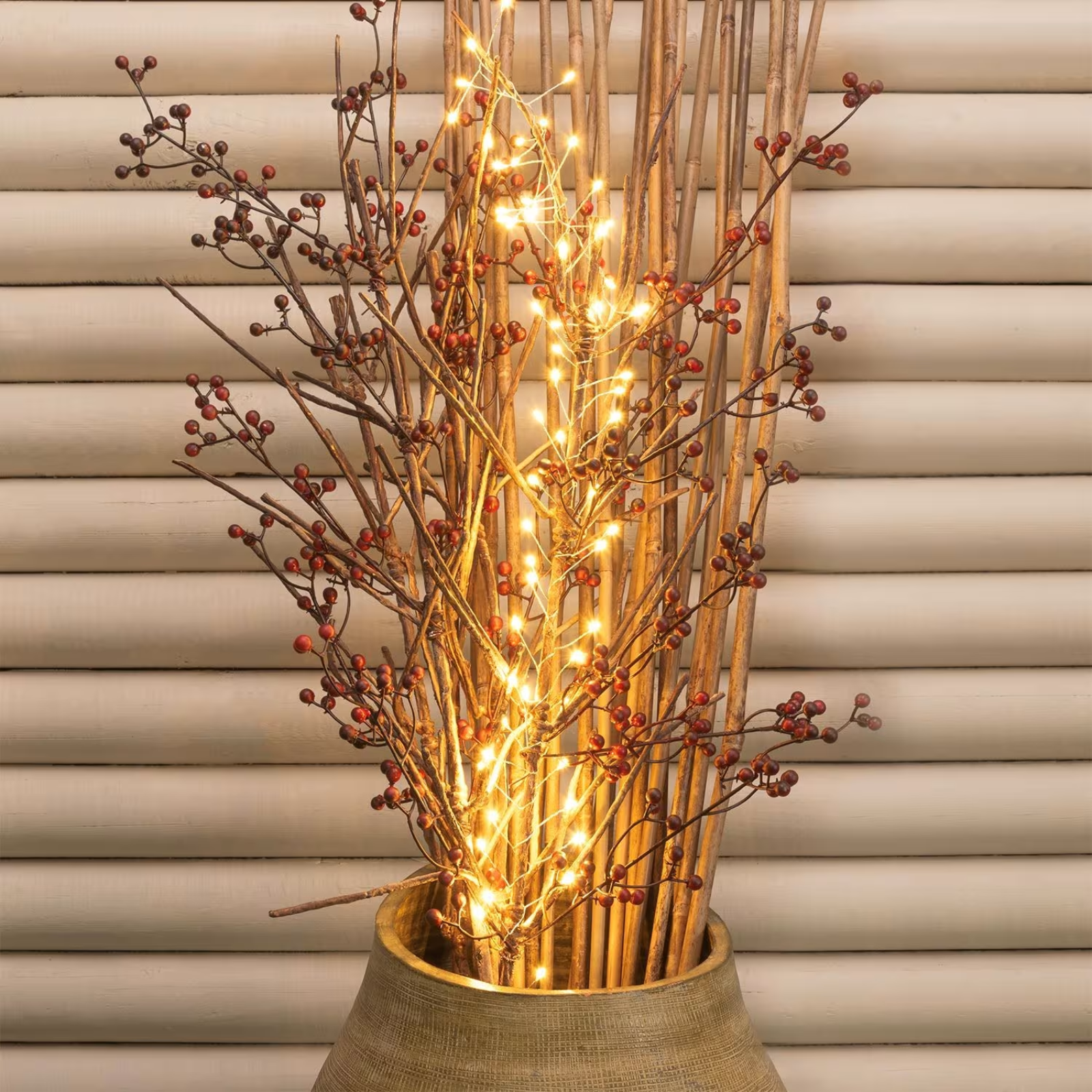 Luci di natale catena 60 microled per interno decorazioni natalizie