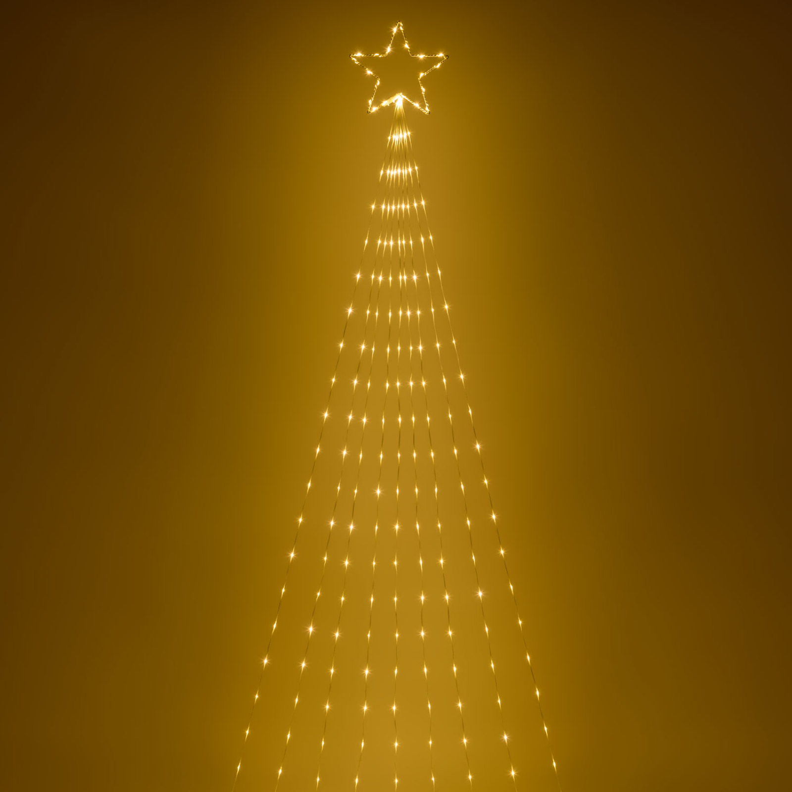 Stella cometa albero luminoso 290 led bianco caldo ideale per uso interno o esterno
