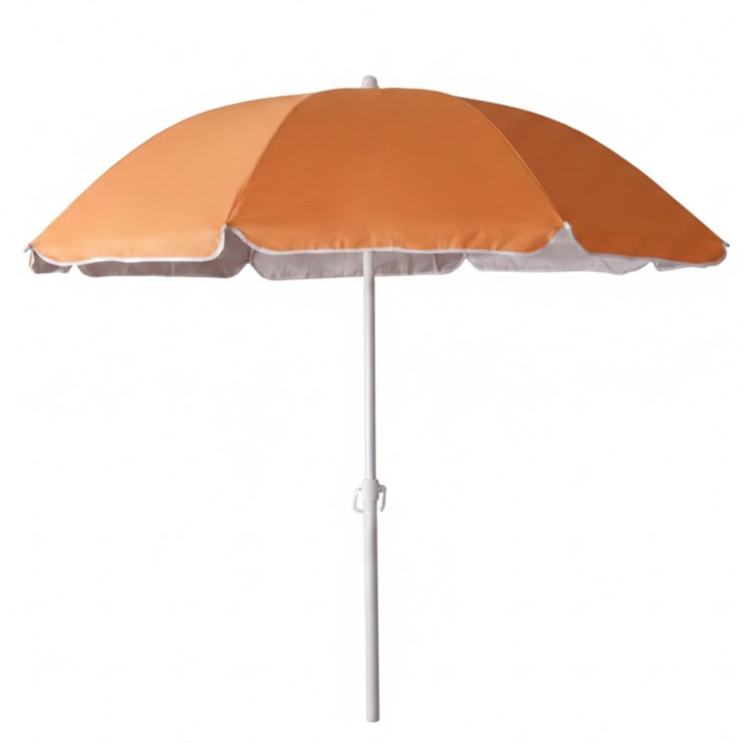 Ombrellone da spiaggia antivento Ø200 cm palo alluminio e telo poliestere assortito