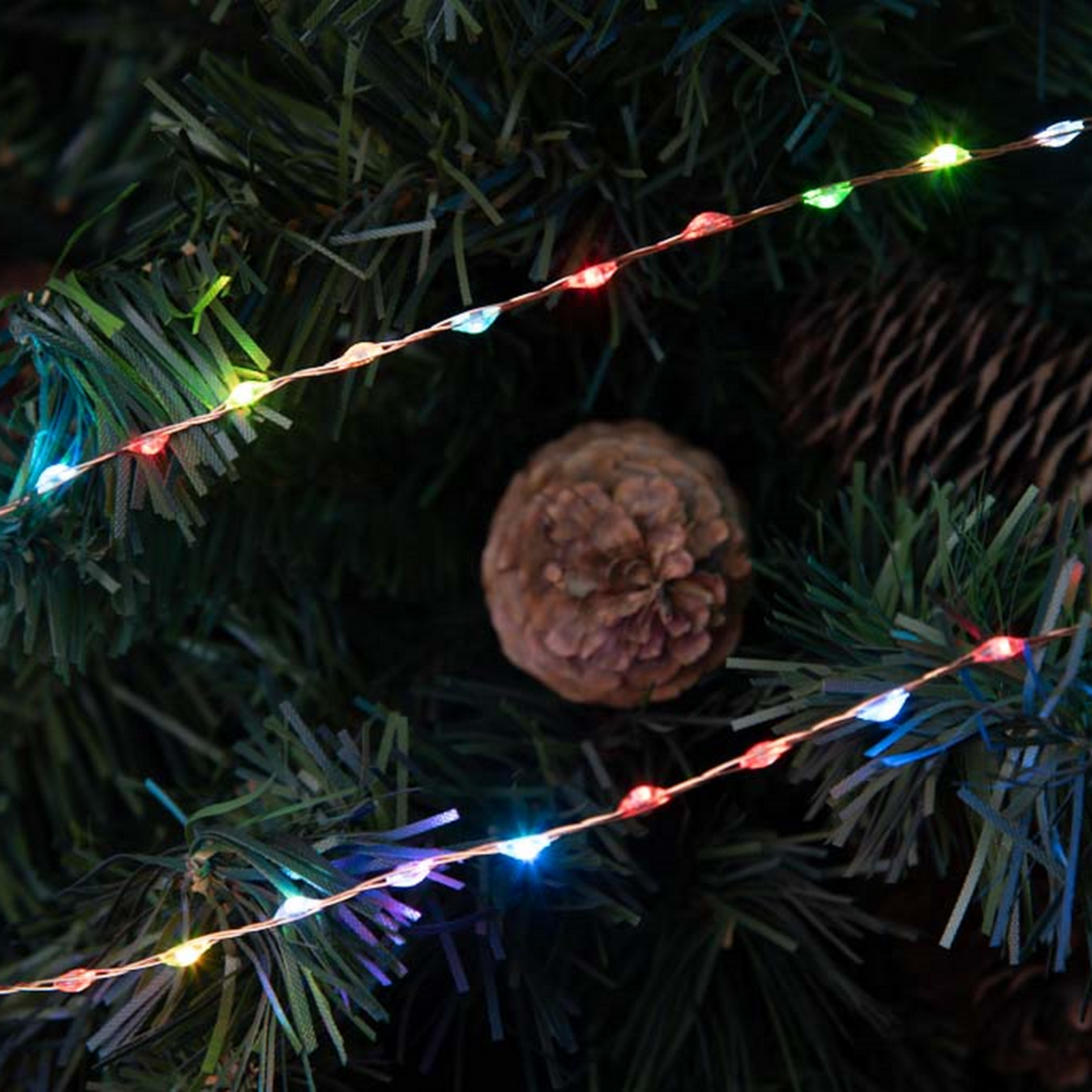Luci di natale catena luminosa RGB 625 microled per uso interno o esterno