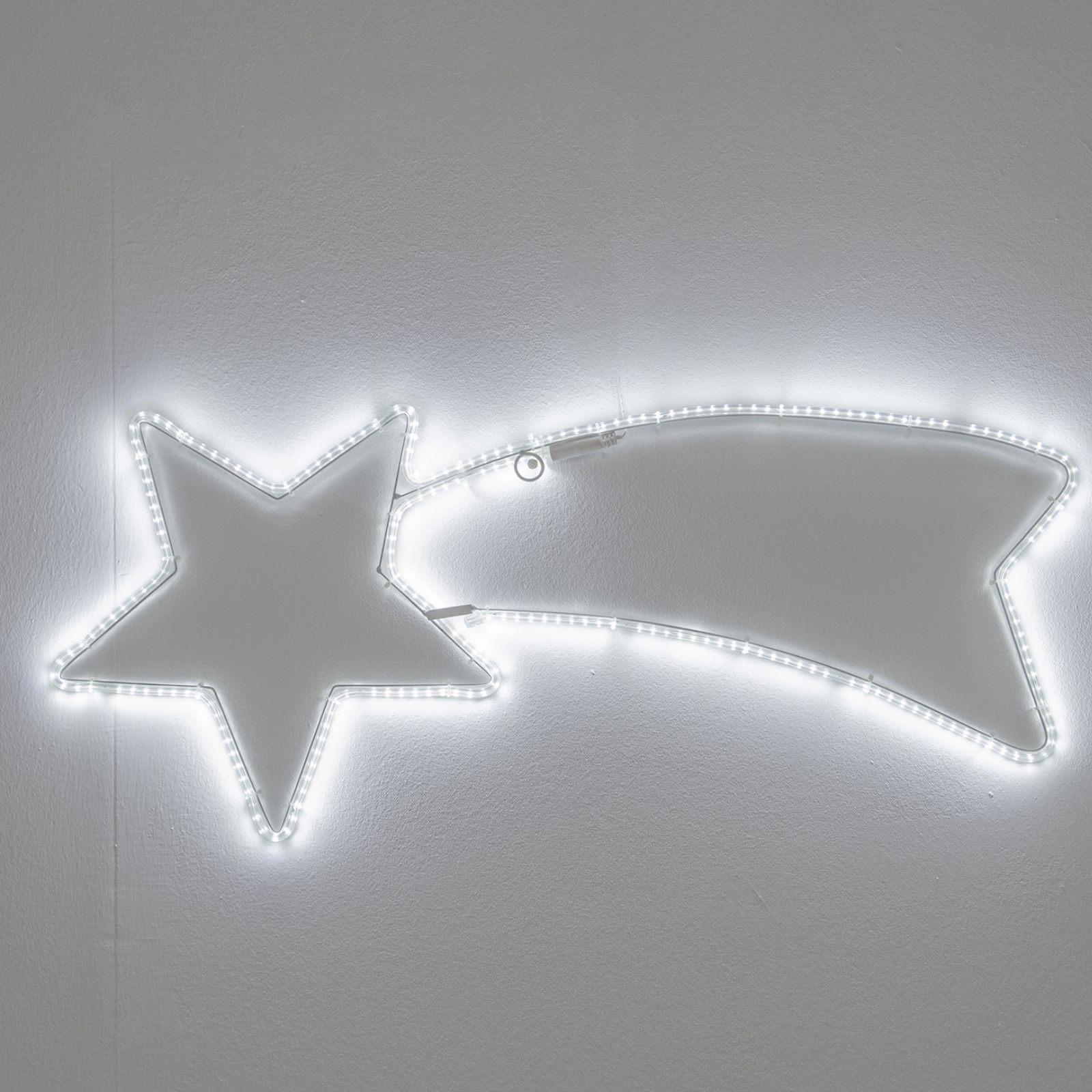 Stella cometa 240 led bianco freddo per addobbi e decorazioni natalizie