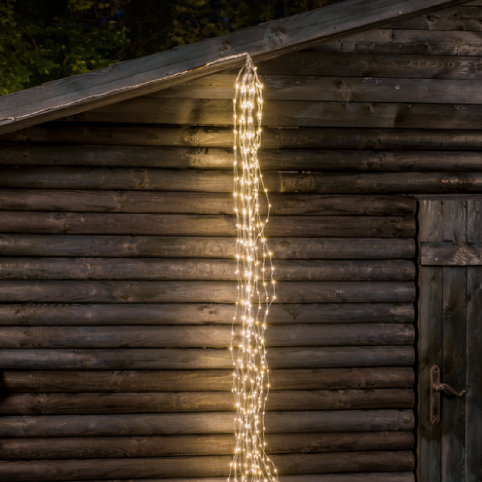 Cascata luminosa decorazione natalizia 900 microled H300 cm